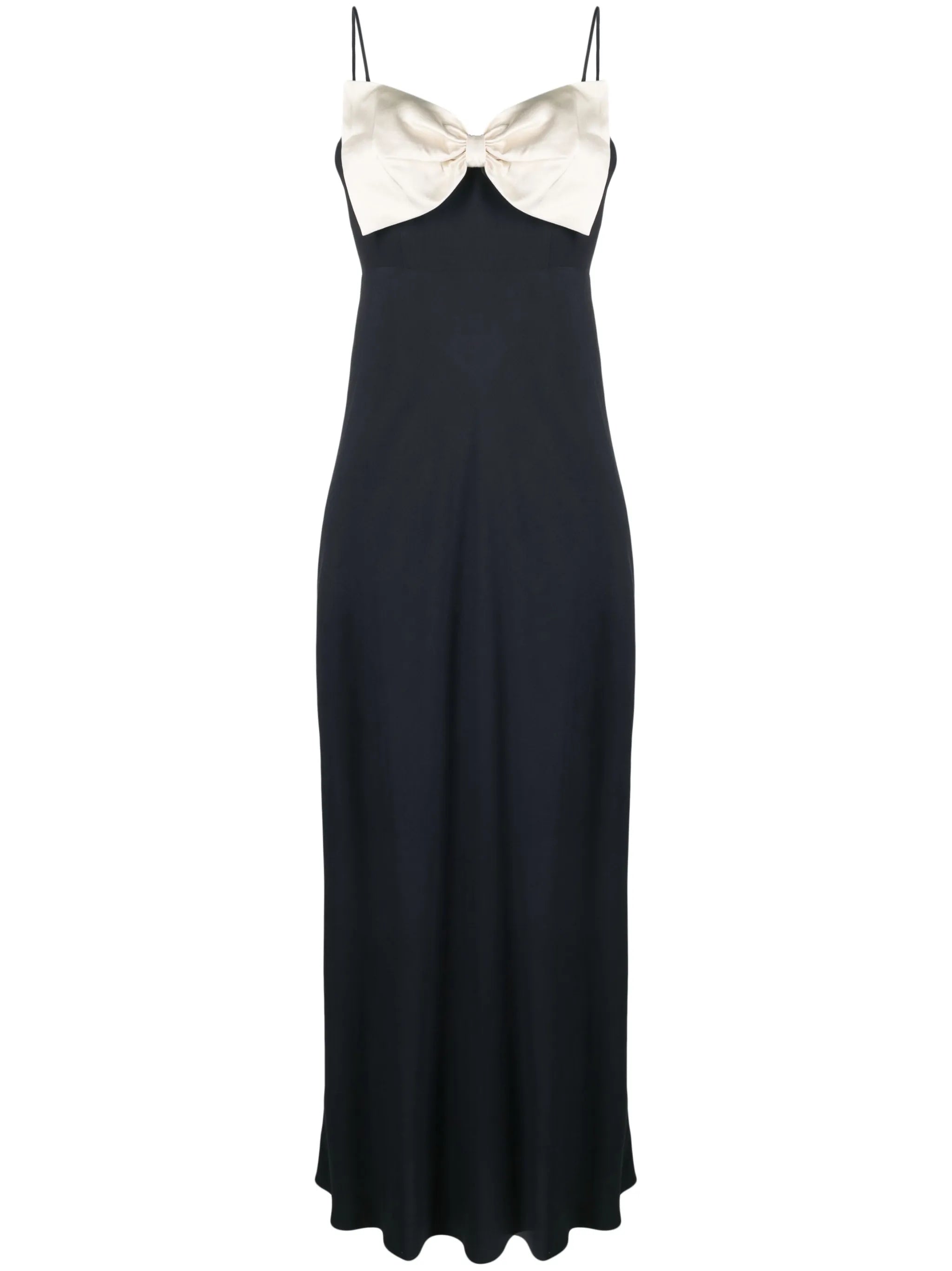 Linda bow-detail cady gown