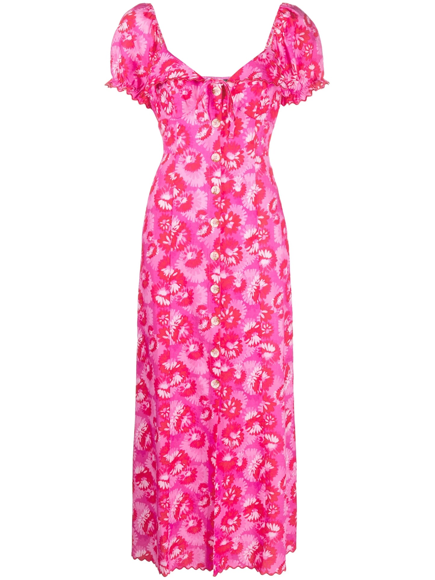 Briella floral-print midi dress