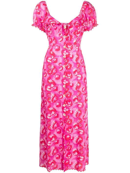 Briella floral-print midi dress