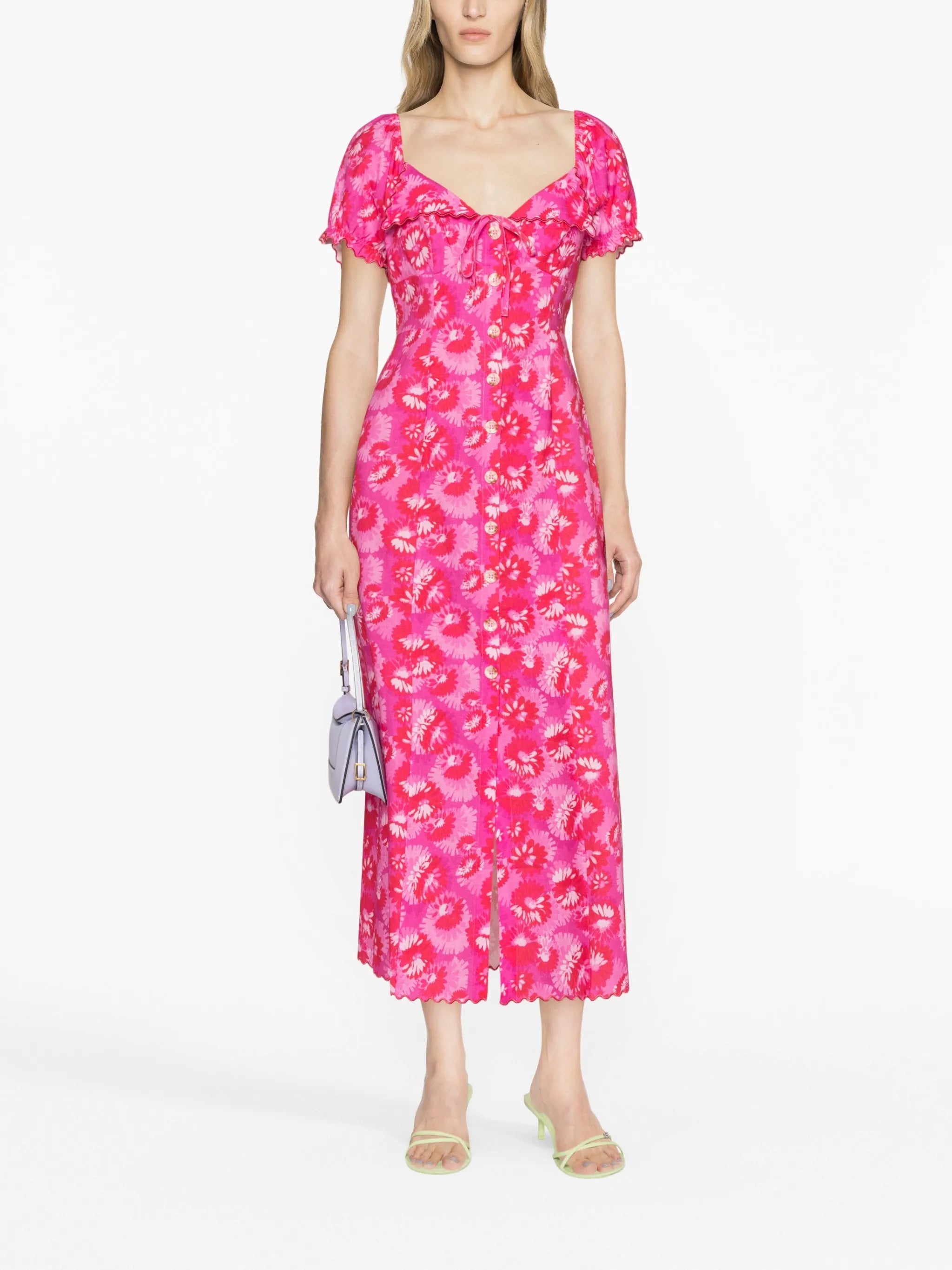 Briella floral-print midi dress