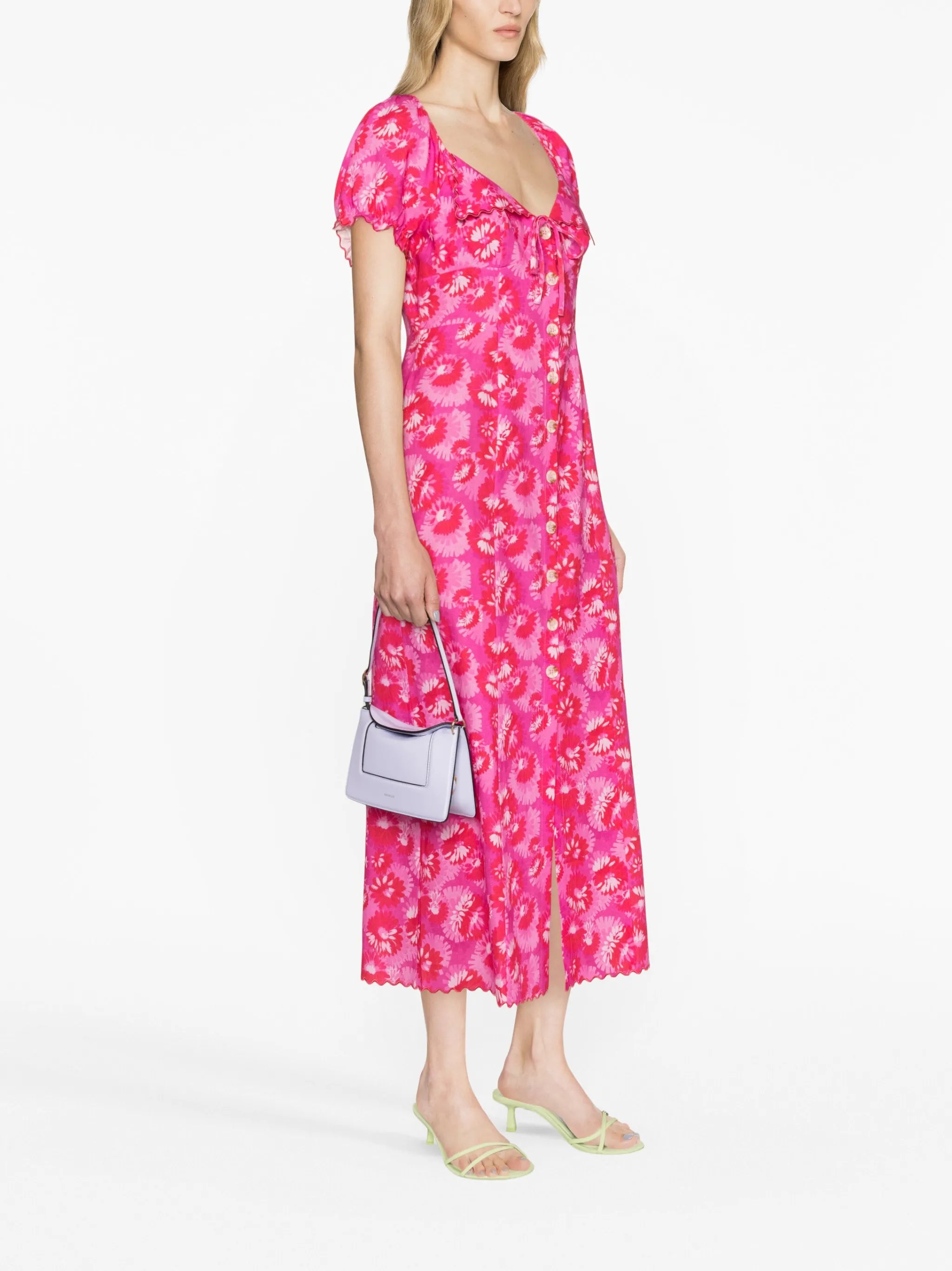 Briella floral-print midi dress