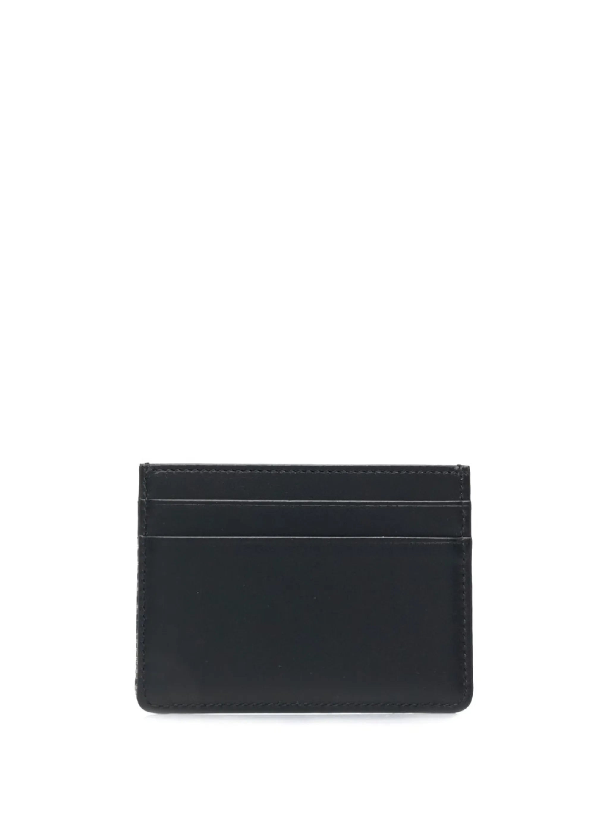 logo jacquard card holder