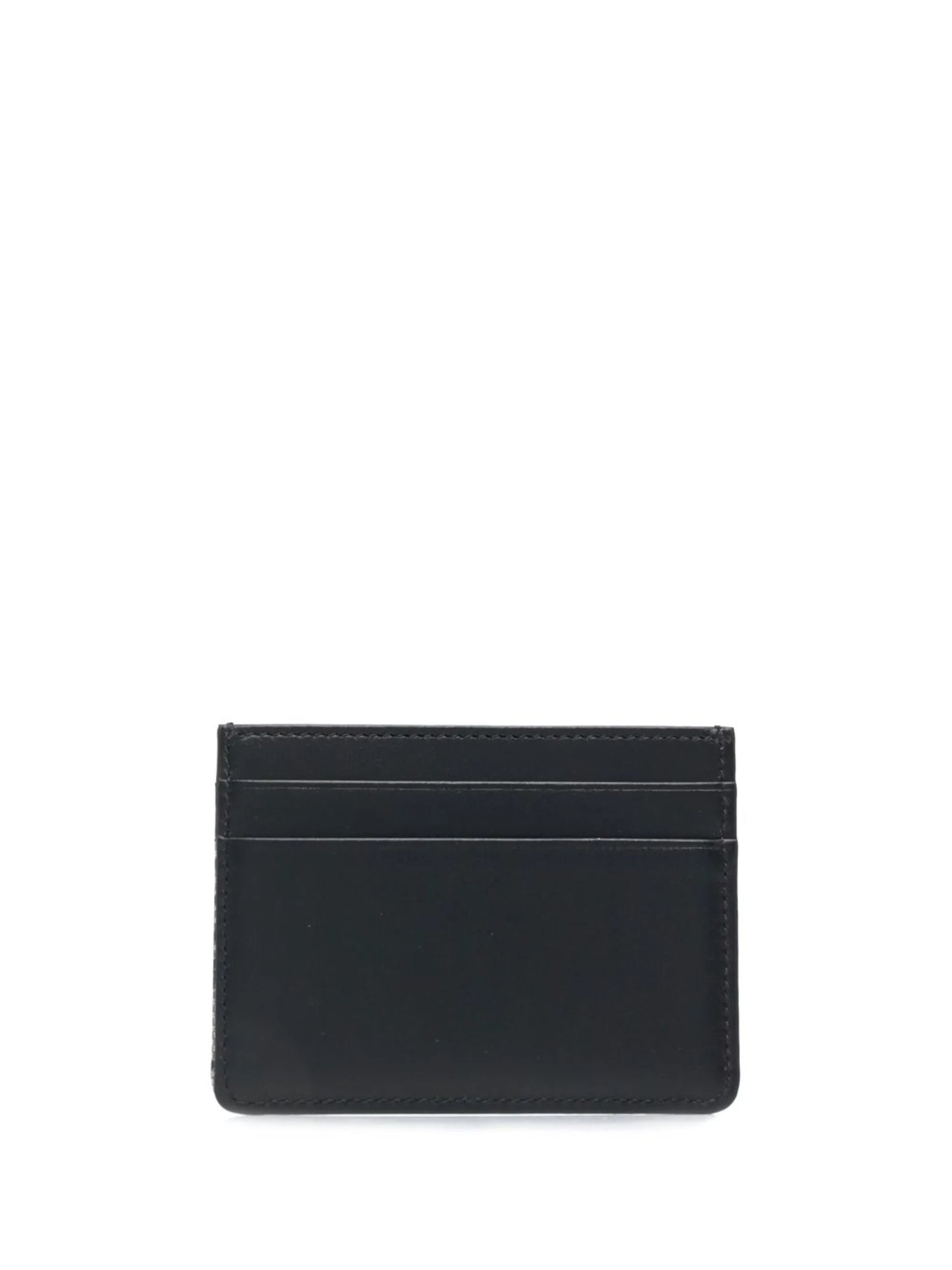 logo jacquard card holder