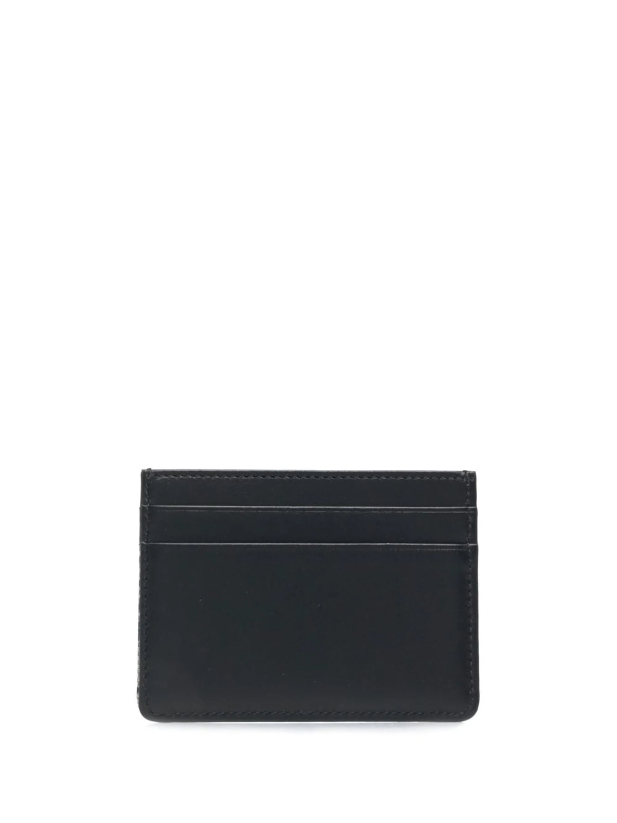 logo jacquard card holder