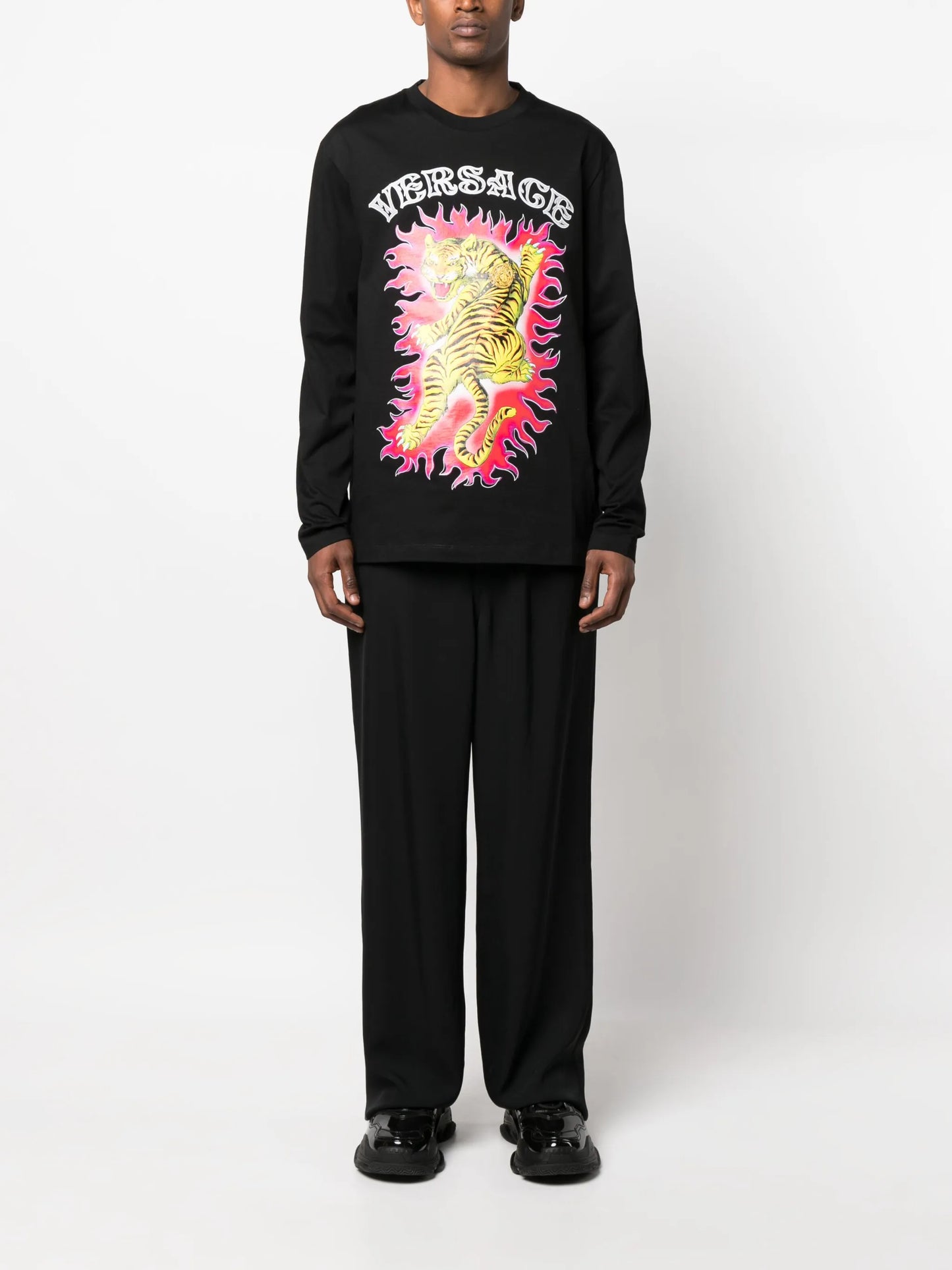 Roar-print cotton T-shirt