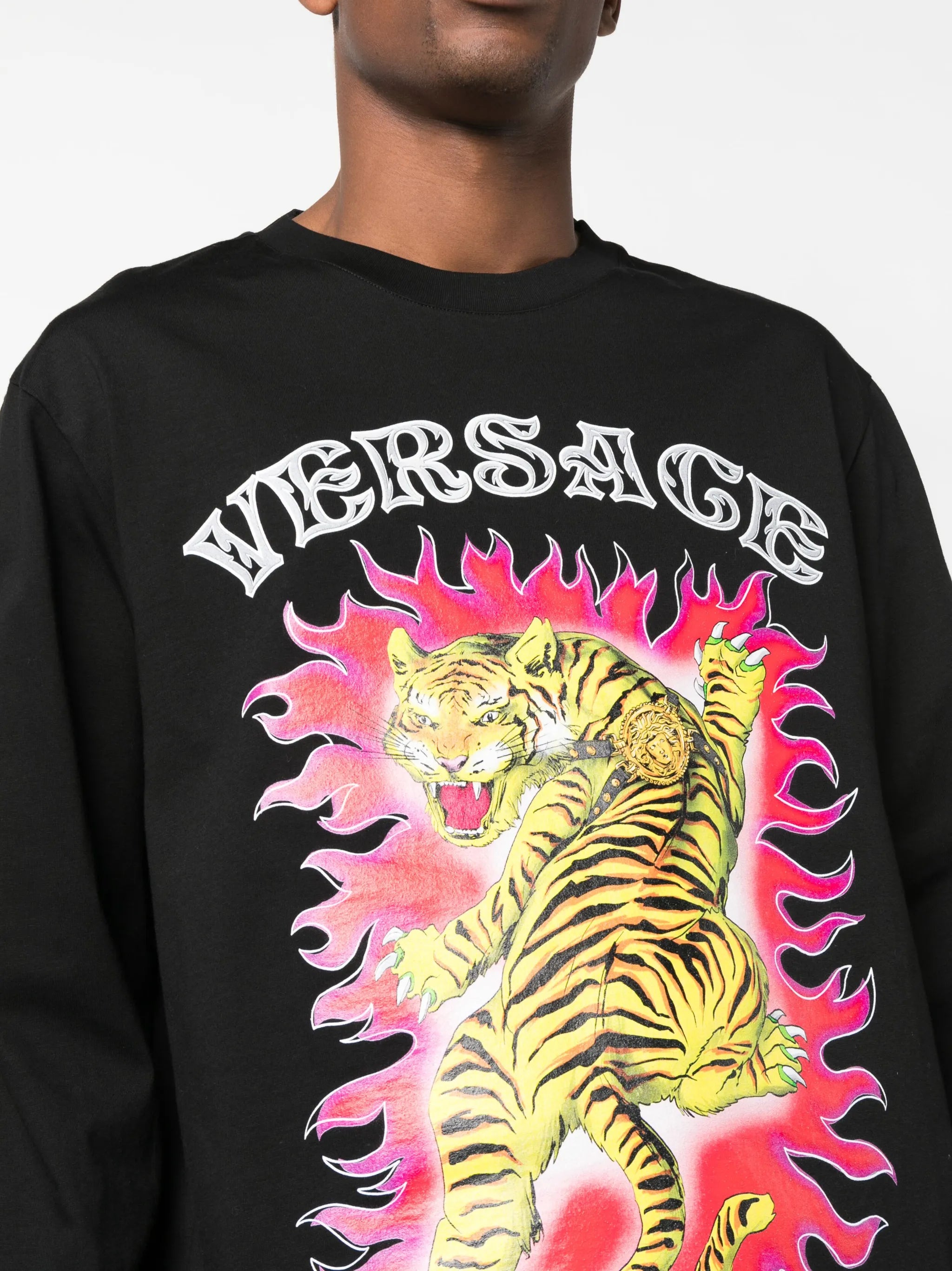 Roar-print cotton T-shirt