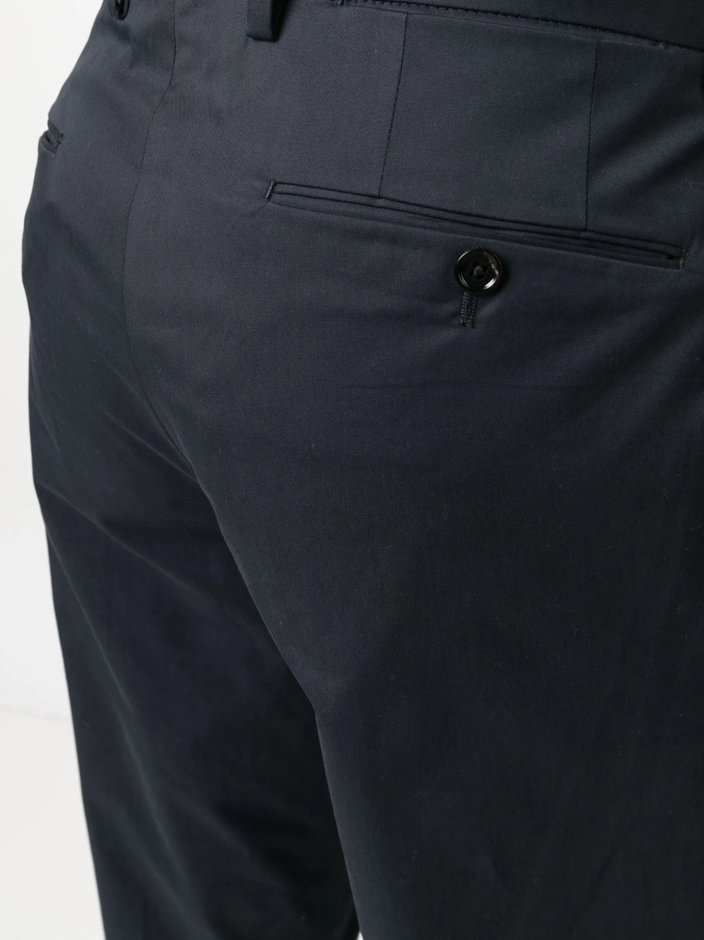 straight-leg cotton chino trousers