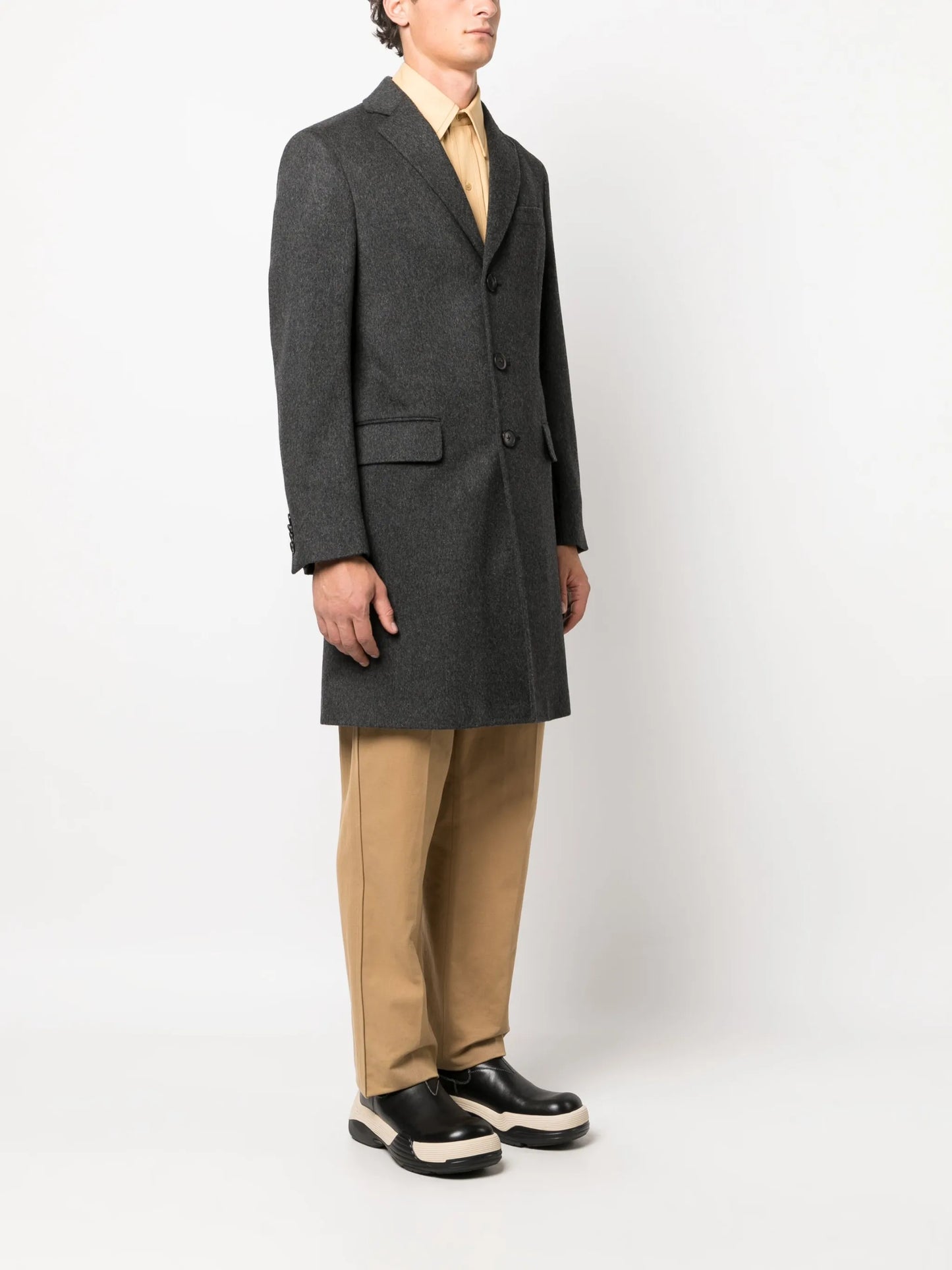 Oasi tailored single-breasted coat