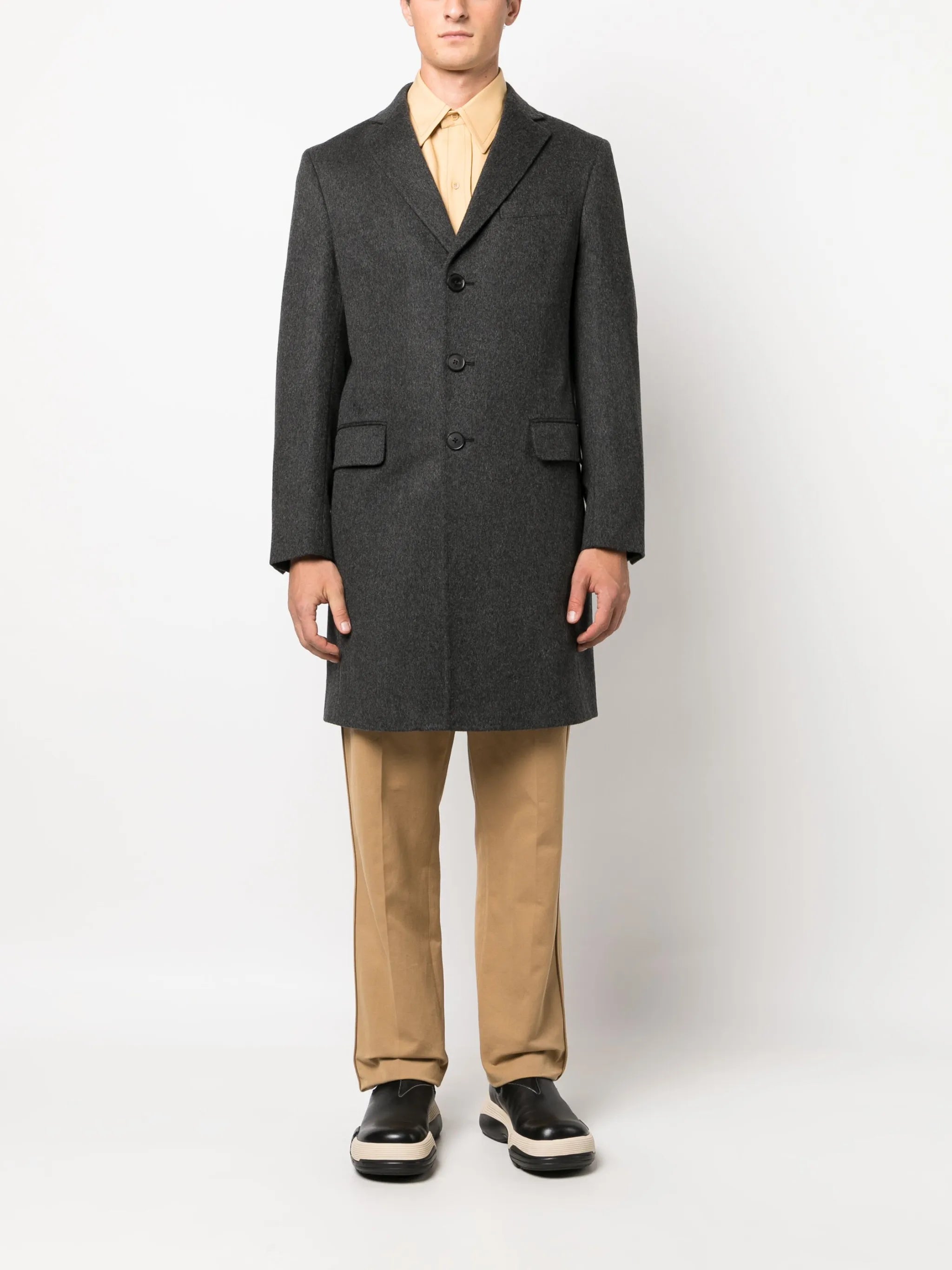 Oasi tailored single-breasted coat