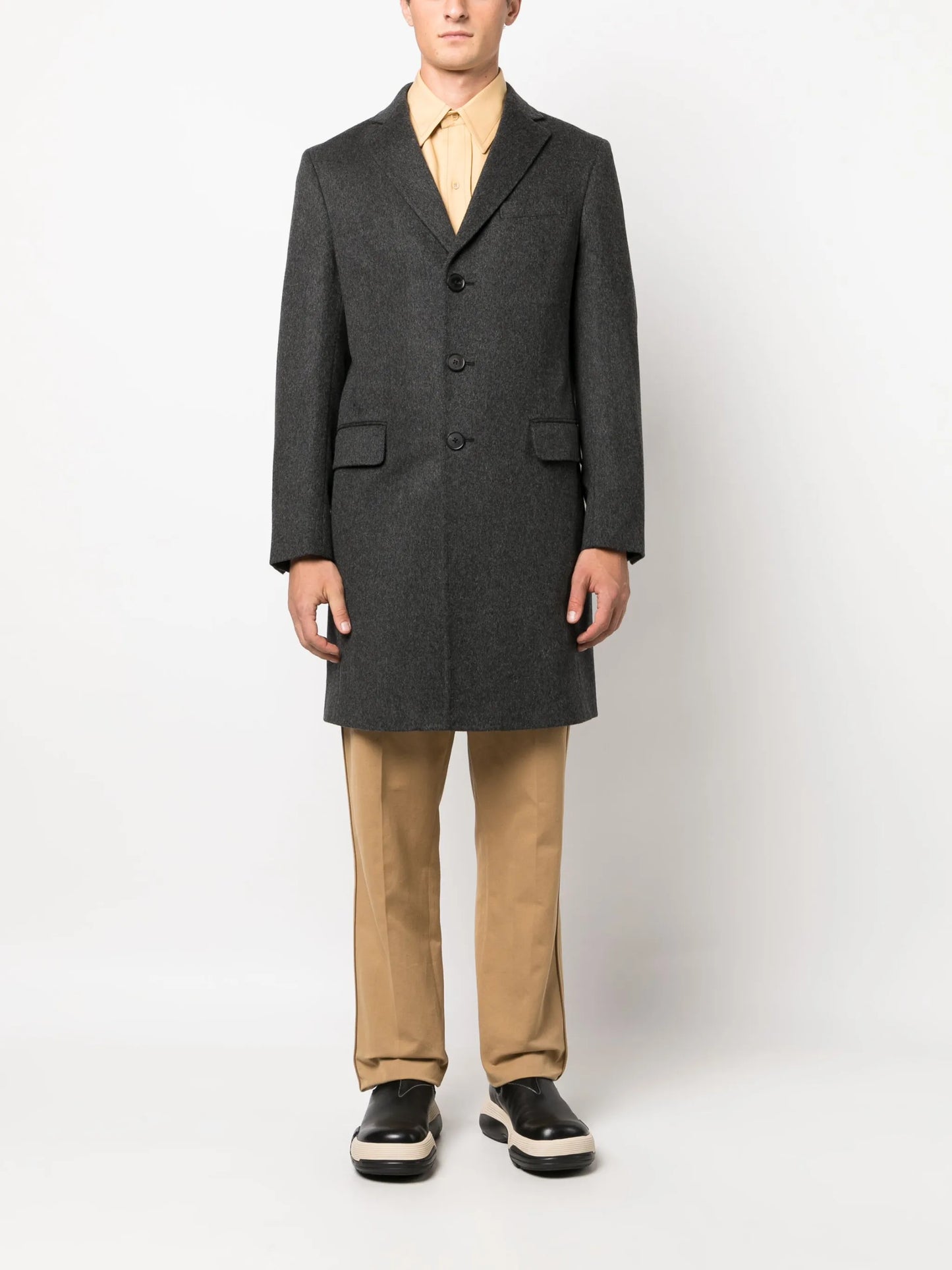 Oasi tailored single-breasted coat
