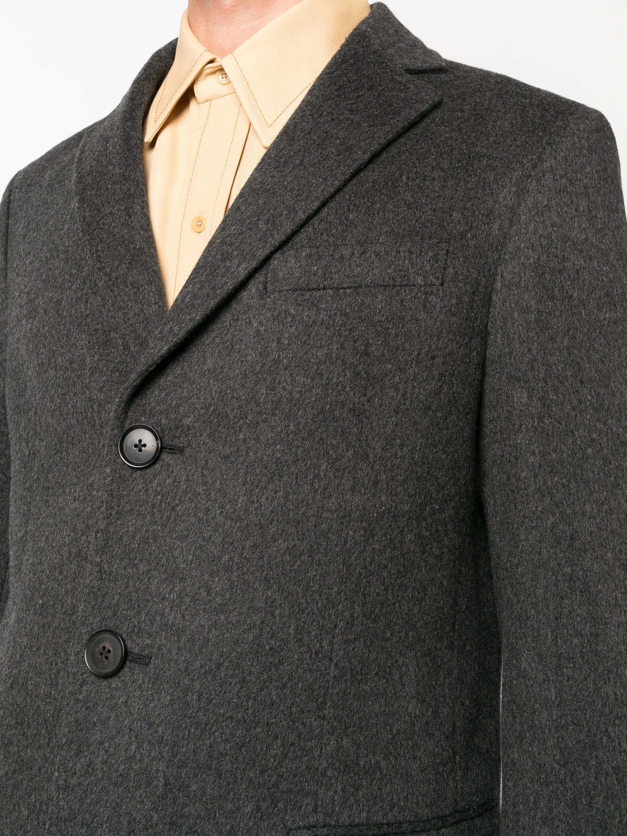 Oasi tailored single-breasted coat