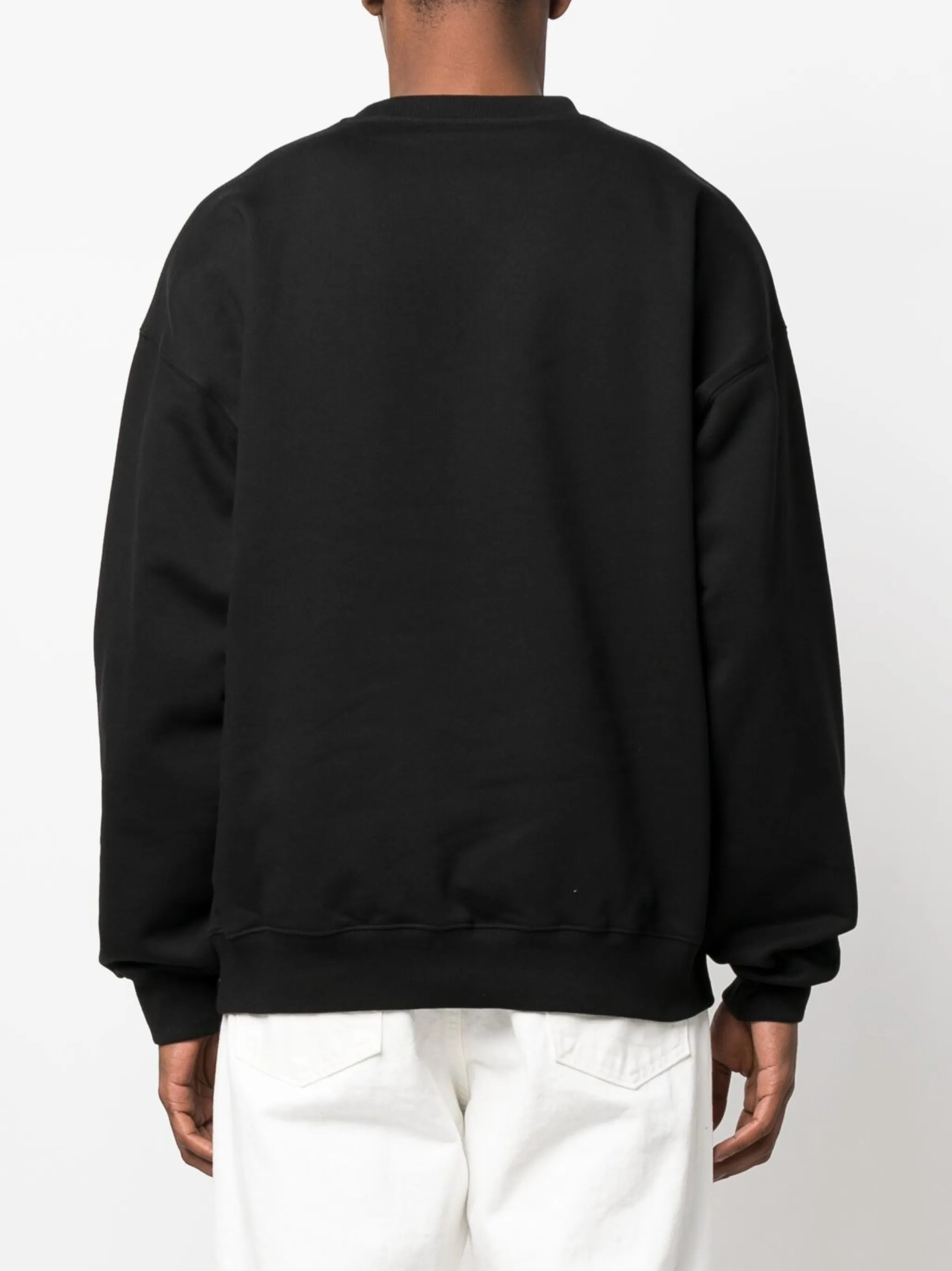 Columns-print cotton sweatshirt
