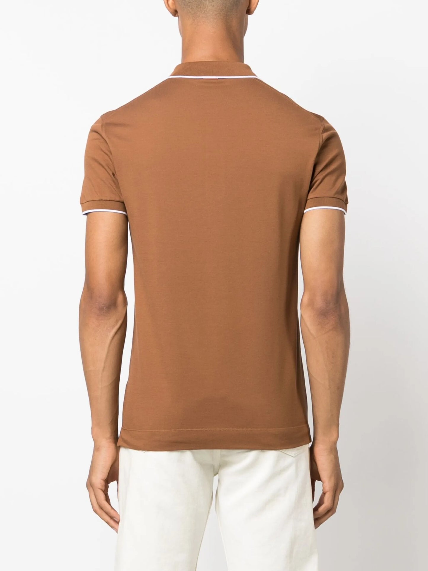 embroidered-logo cotton polo shirt