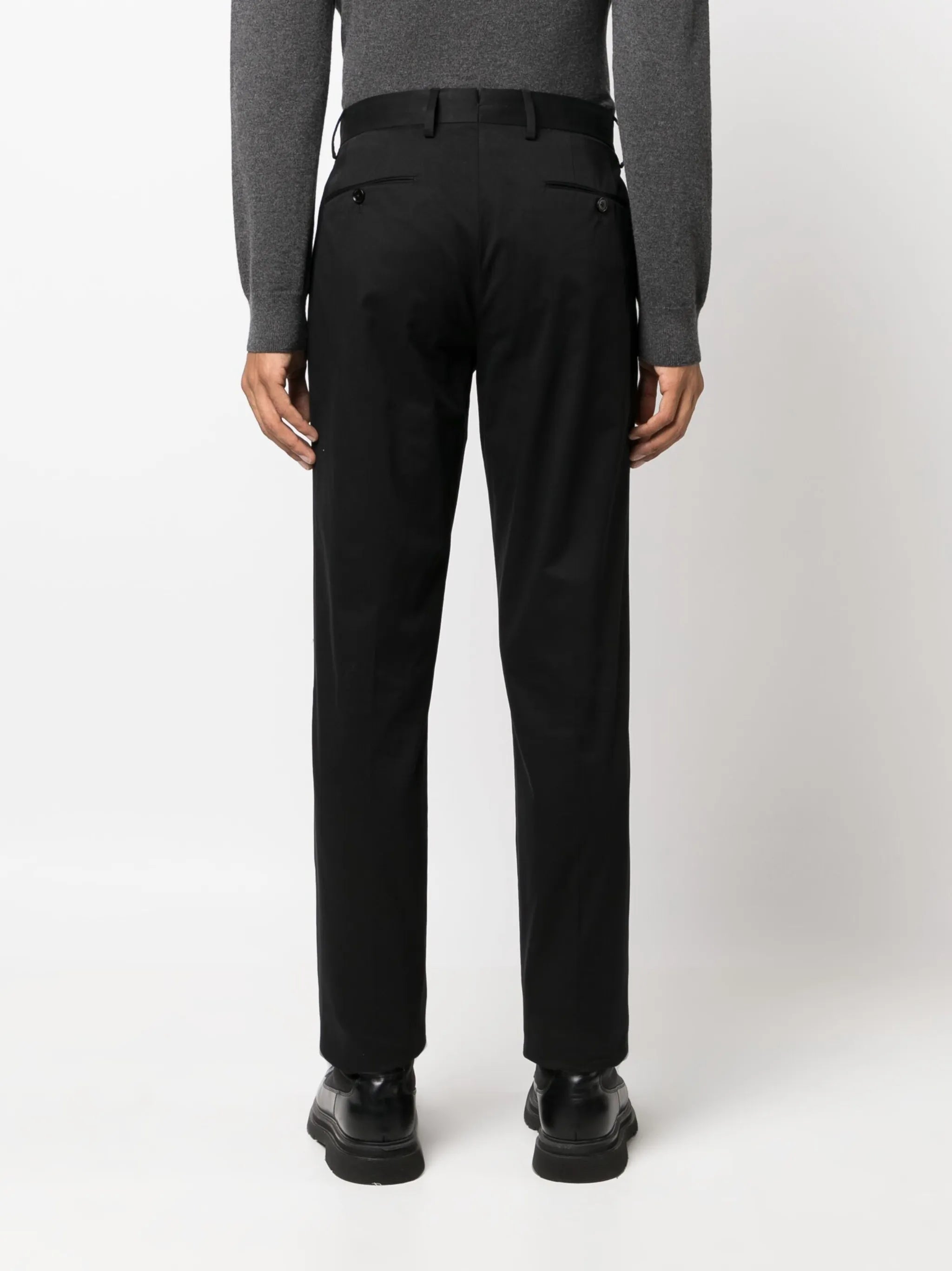 four-pocket cotton chinos