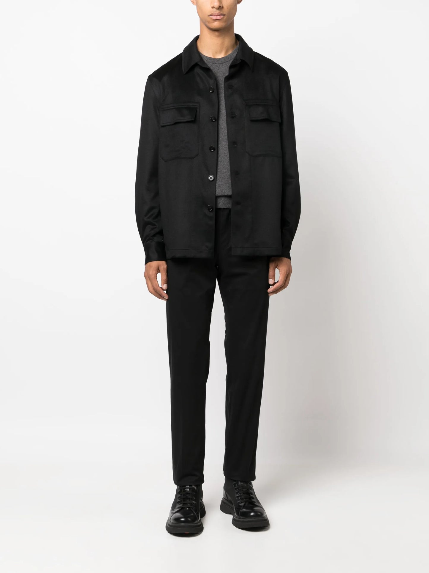 four-pocket cotton chinos