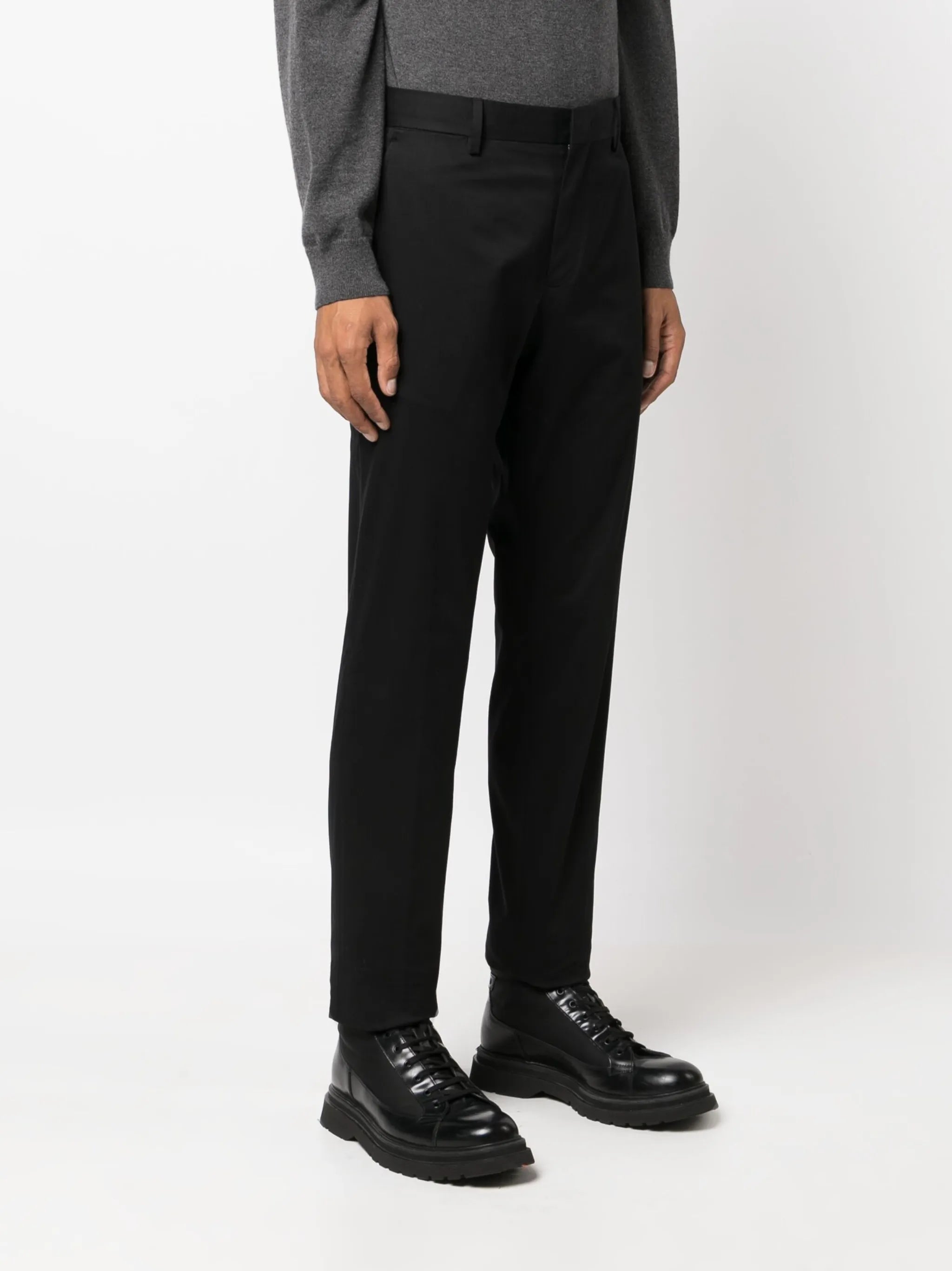 four-pocket cotton chinos