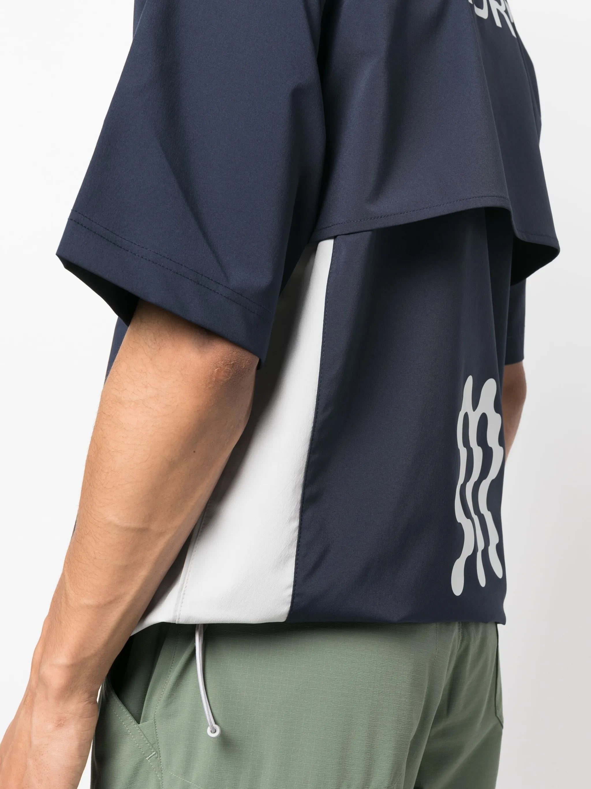 logo-print polo shirt