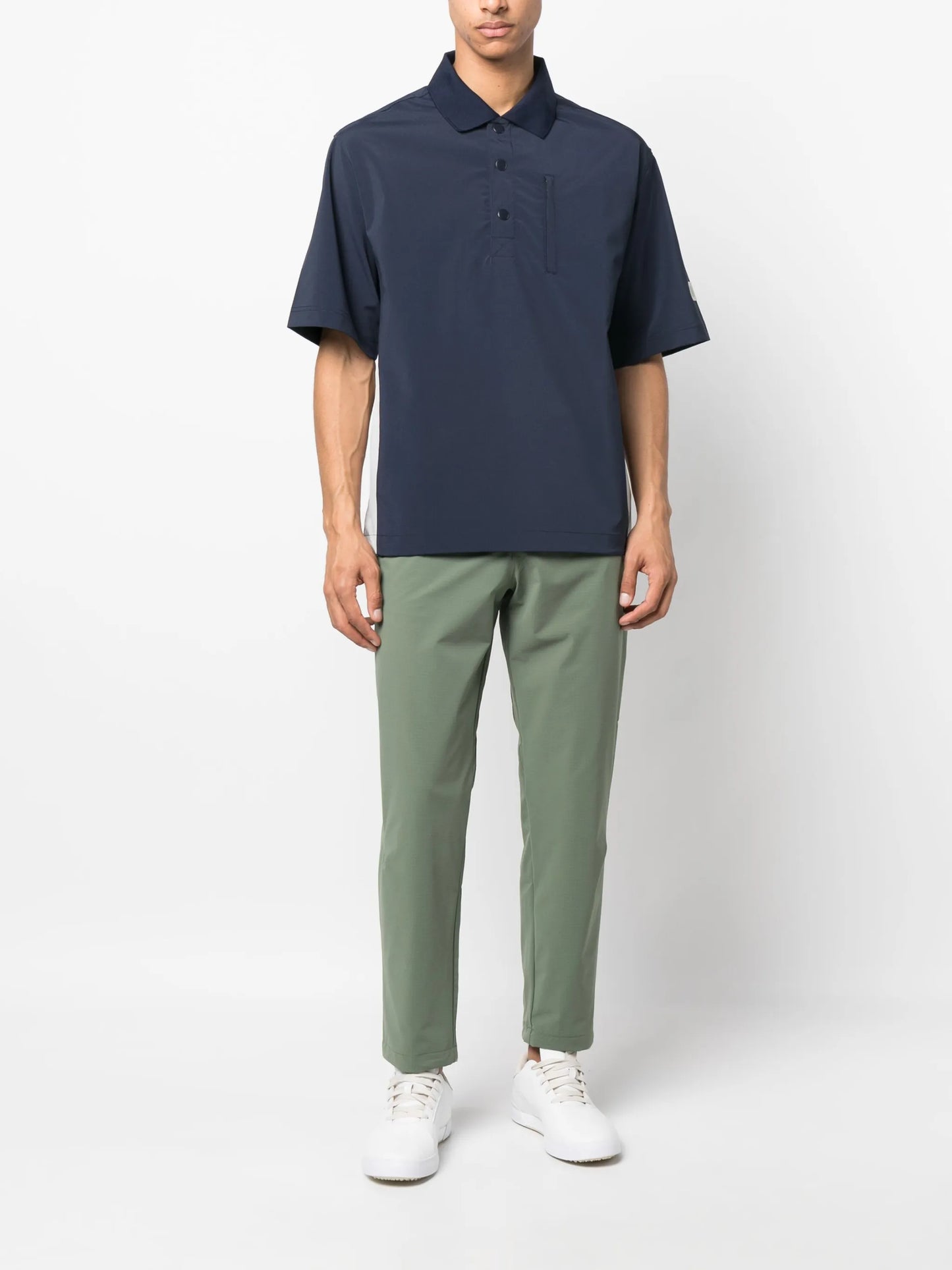 logo-print polo shirt
