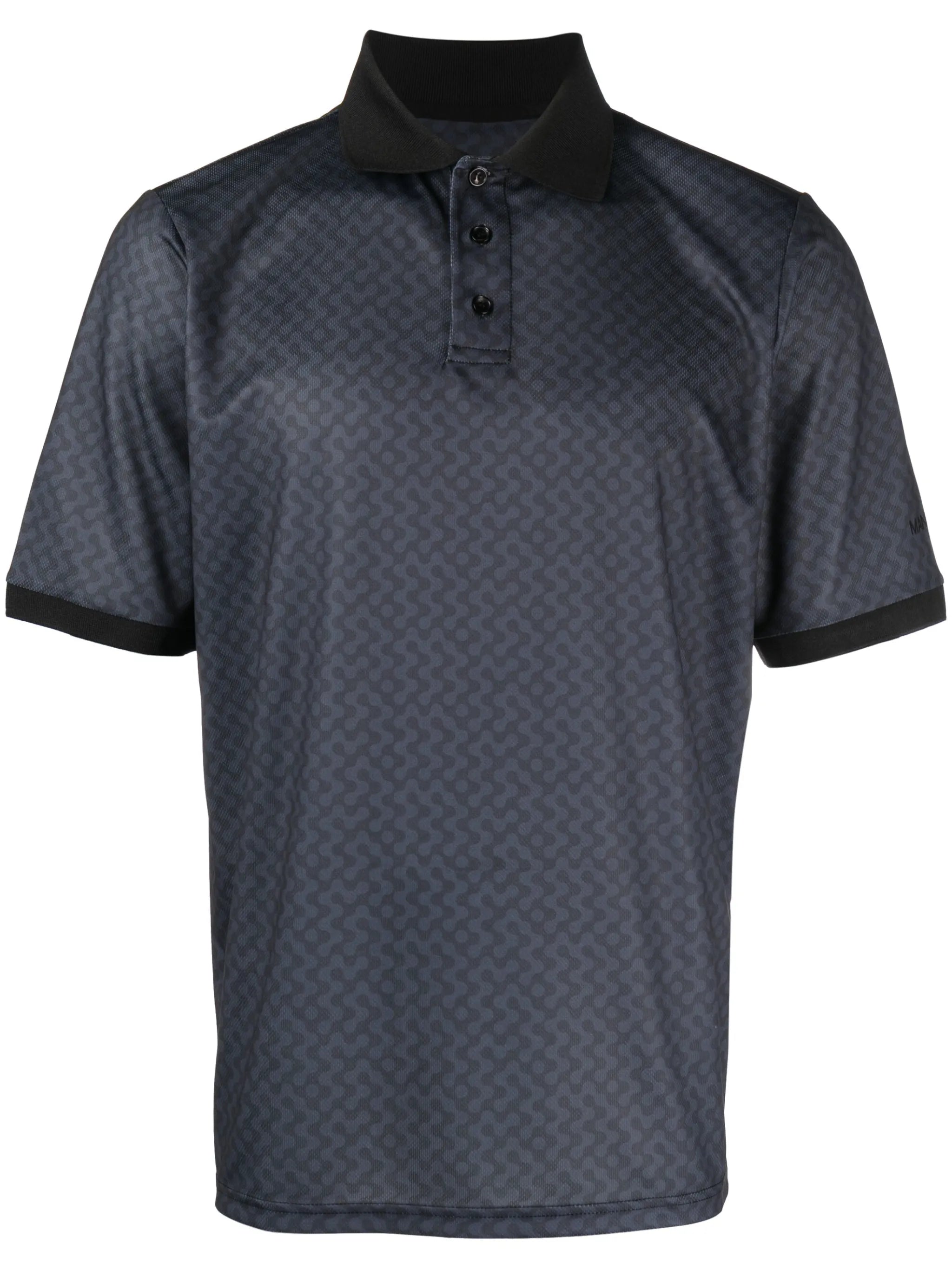 patterned polo shirt