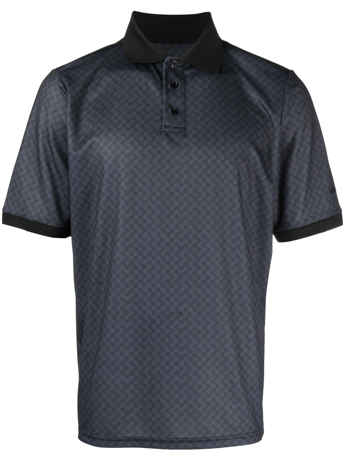 patterned polo shirt