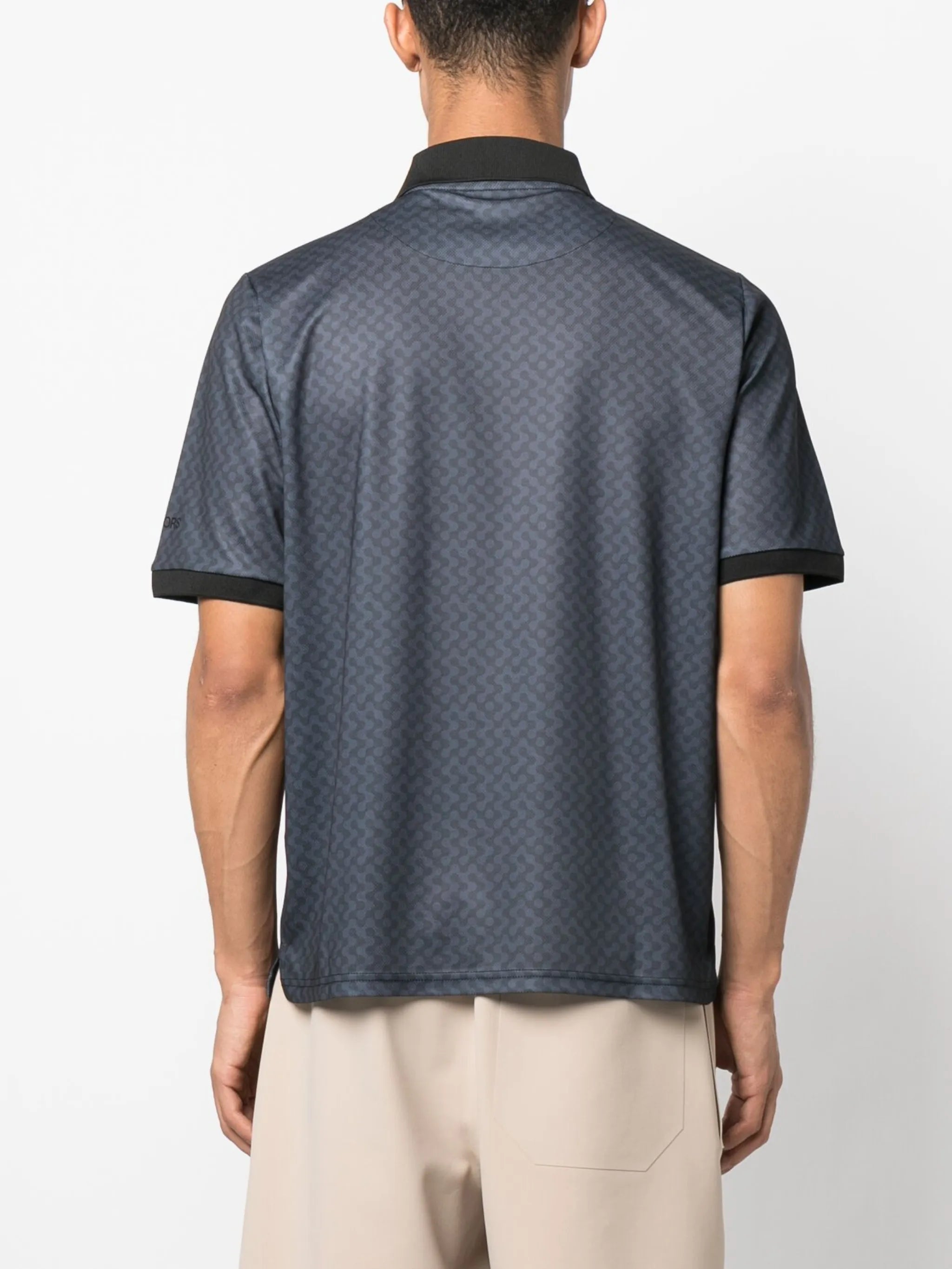 patterned polo shirt
