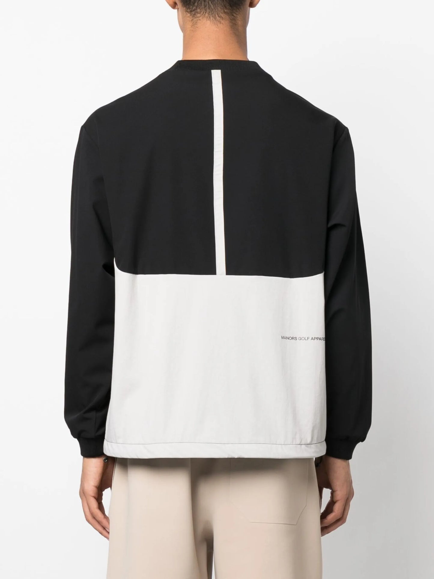 two-tone pullover windbreaker