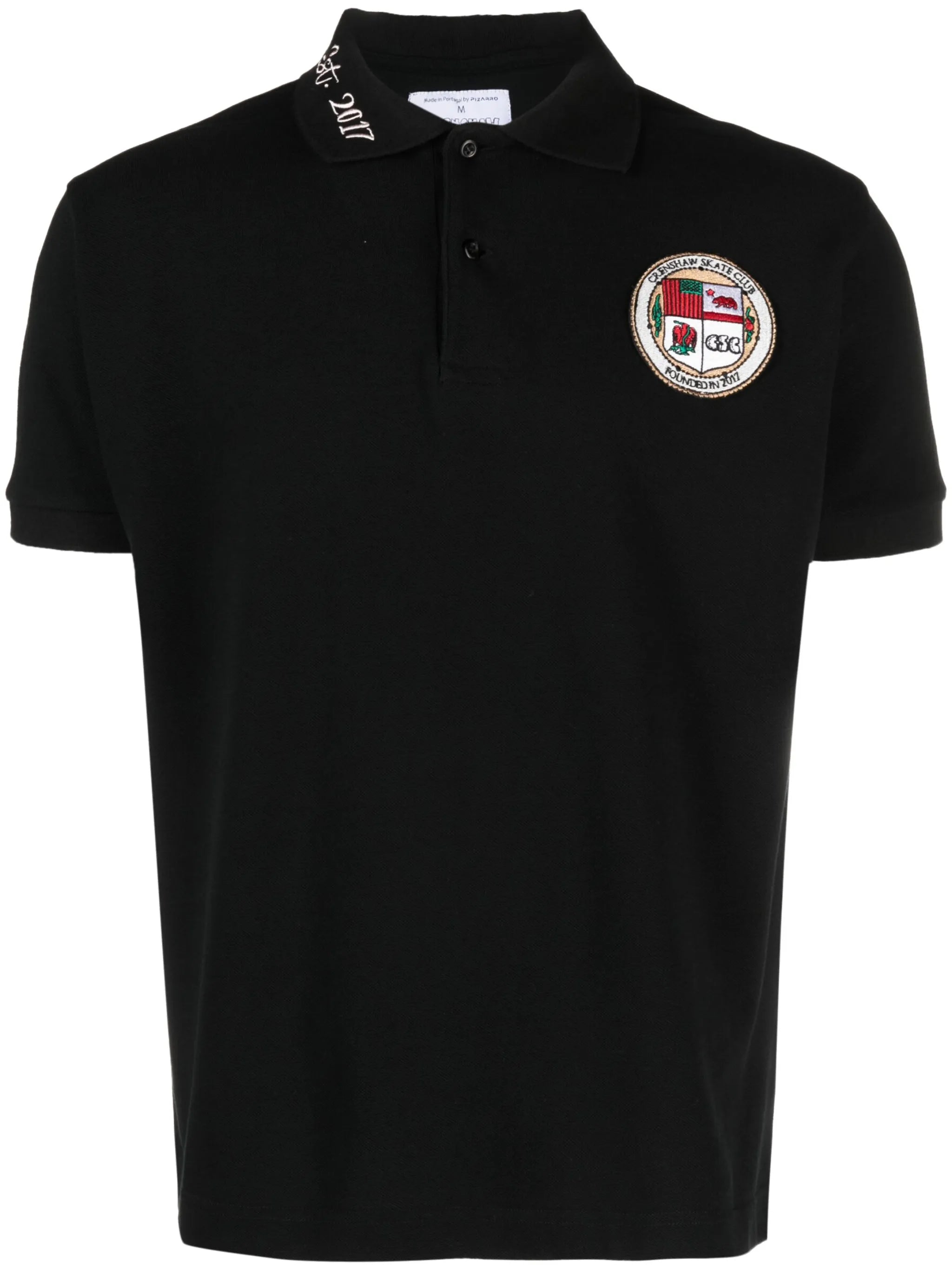 logo-patch cotton polo shirt