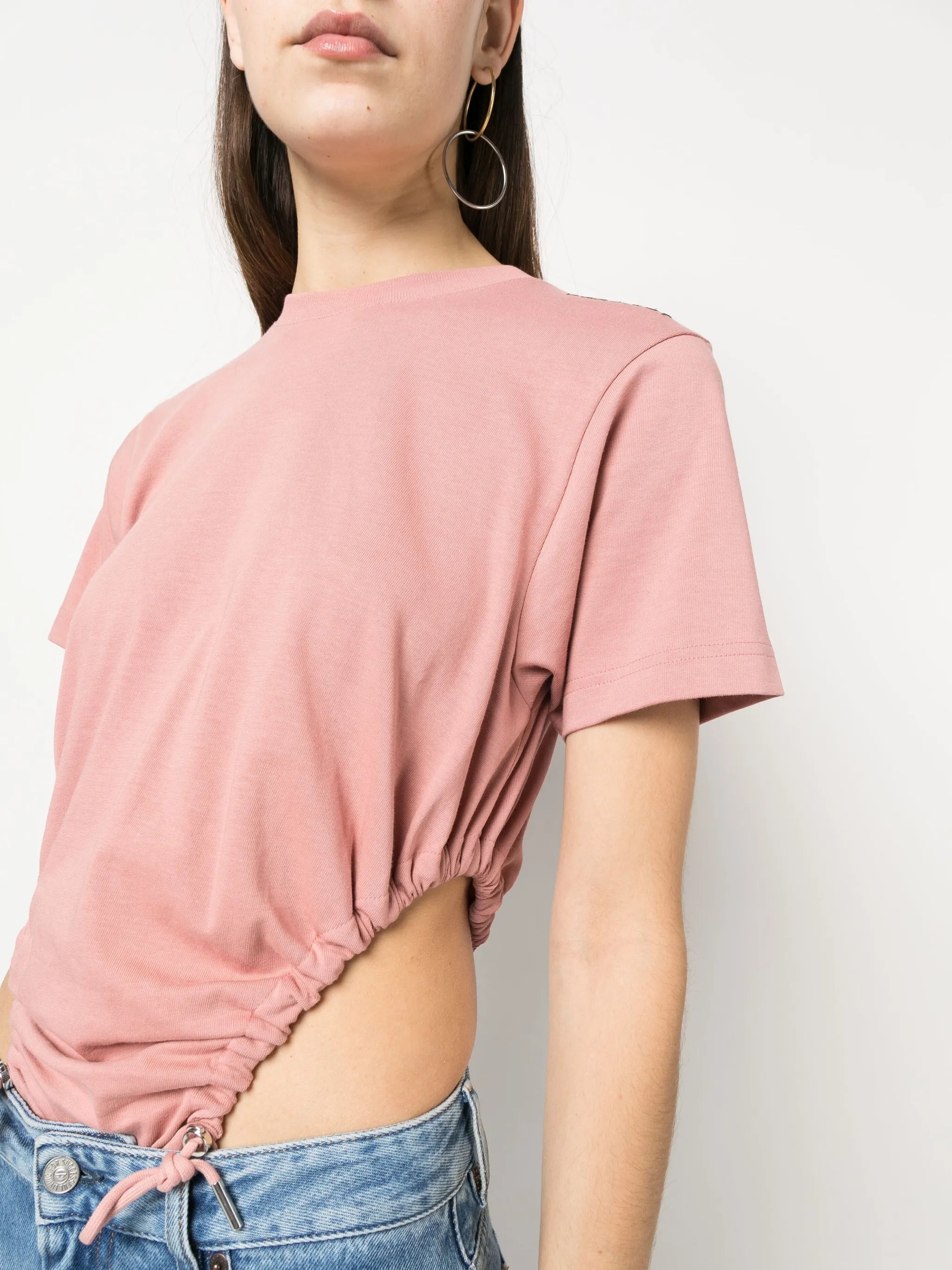 cut-out detail body T-shirt