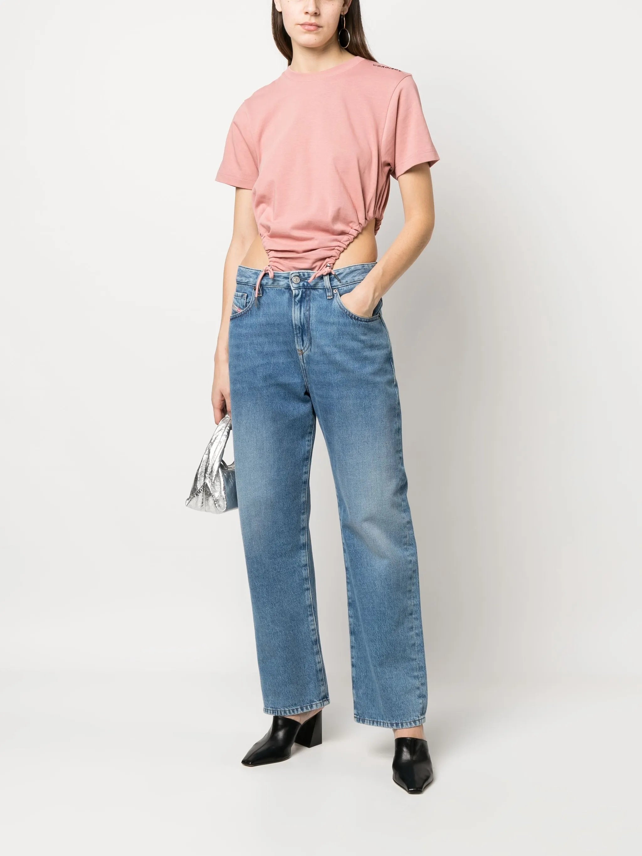 cut-out detail body T-shirt