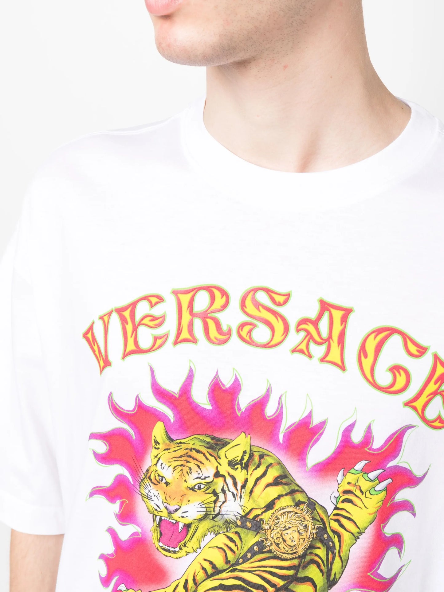 Roar-print cotton T-shirt