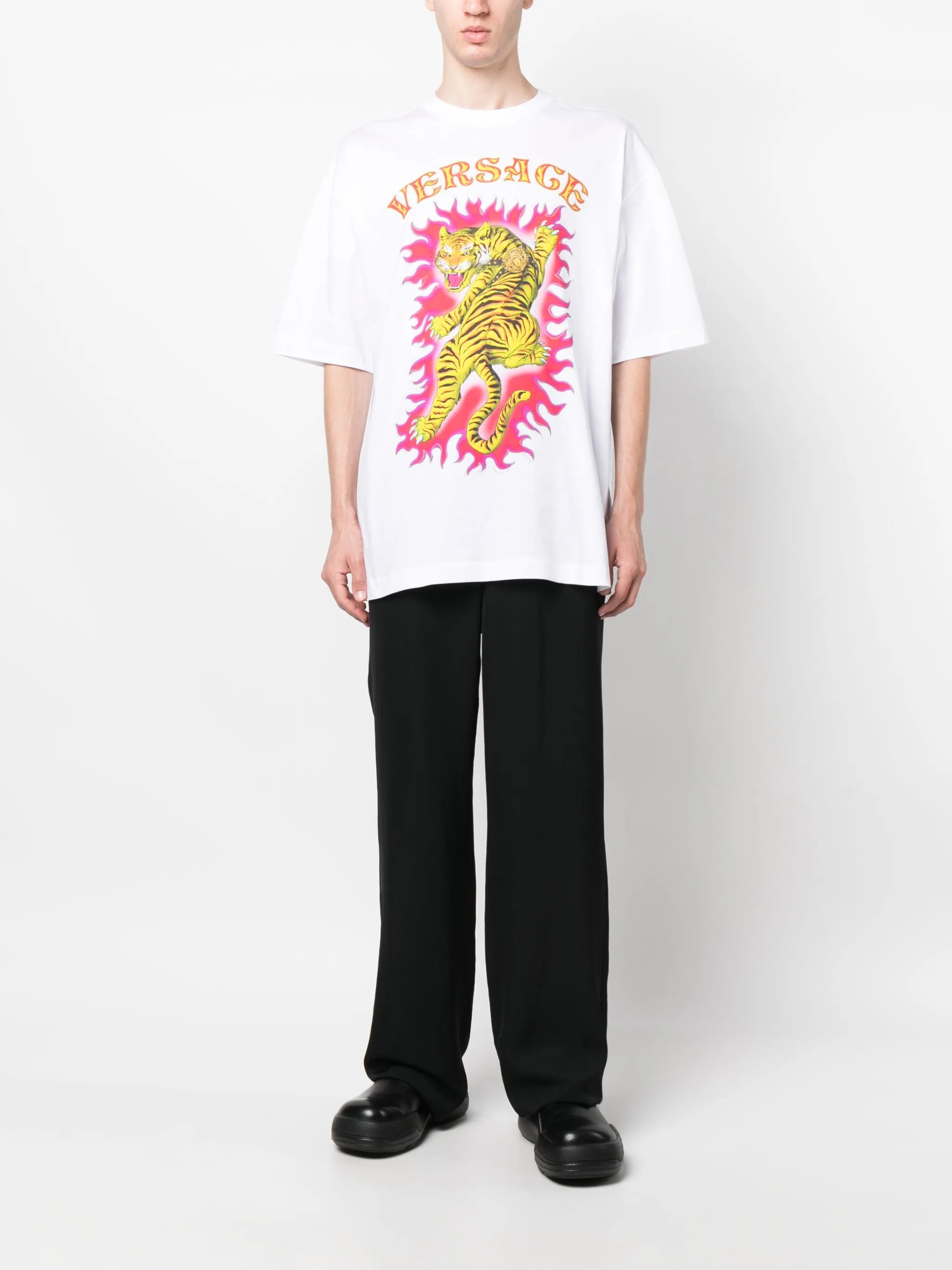 Roar-print cotton T-shirt