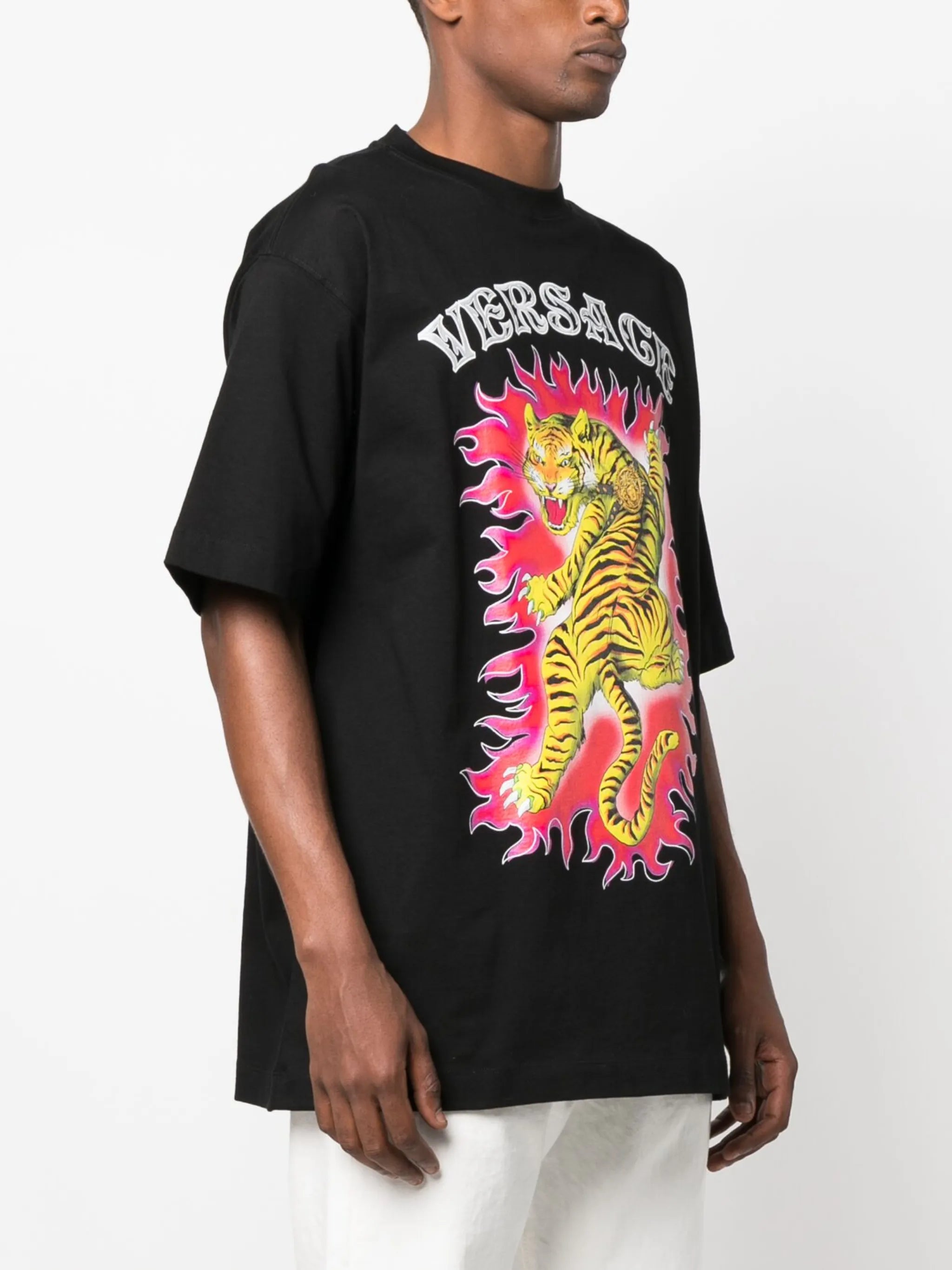 Roar-print cotton T-shirt