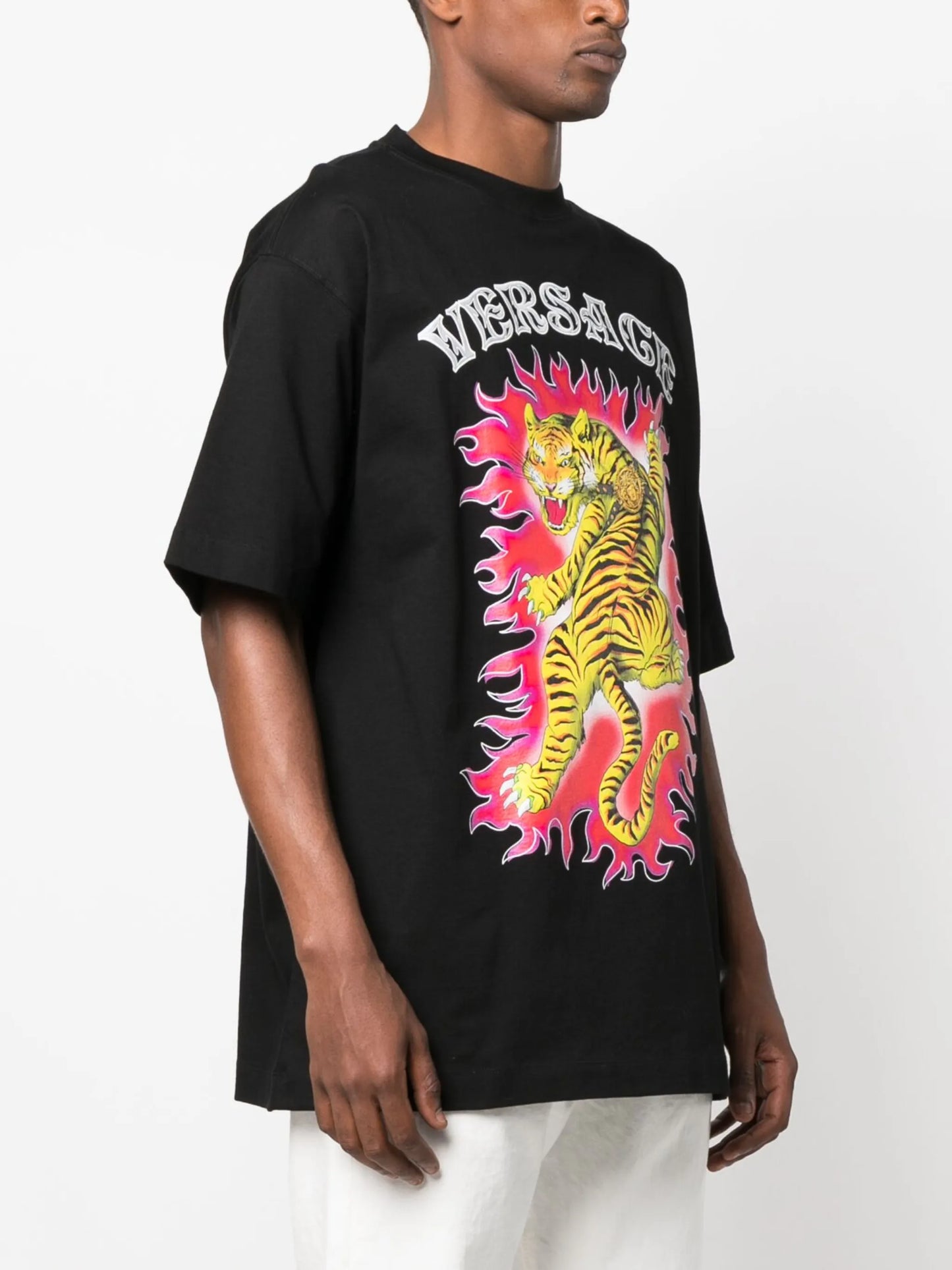 Roar-print cotton T-shirt