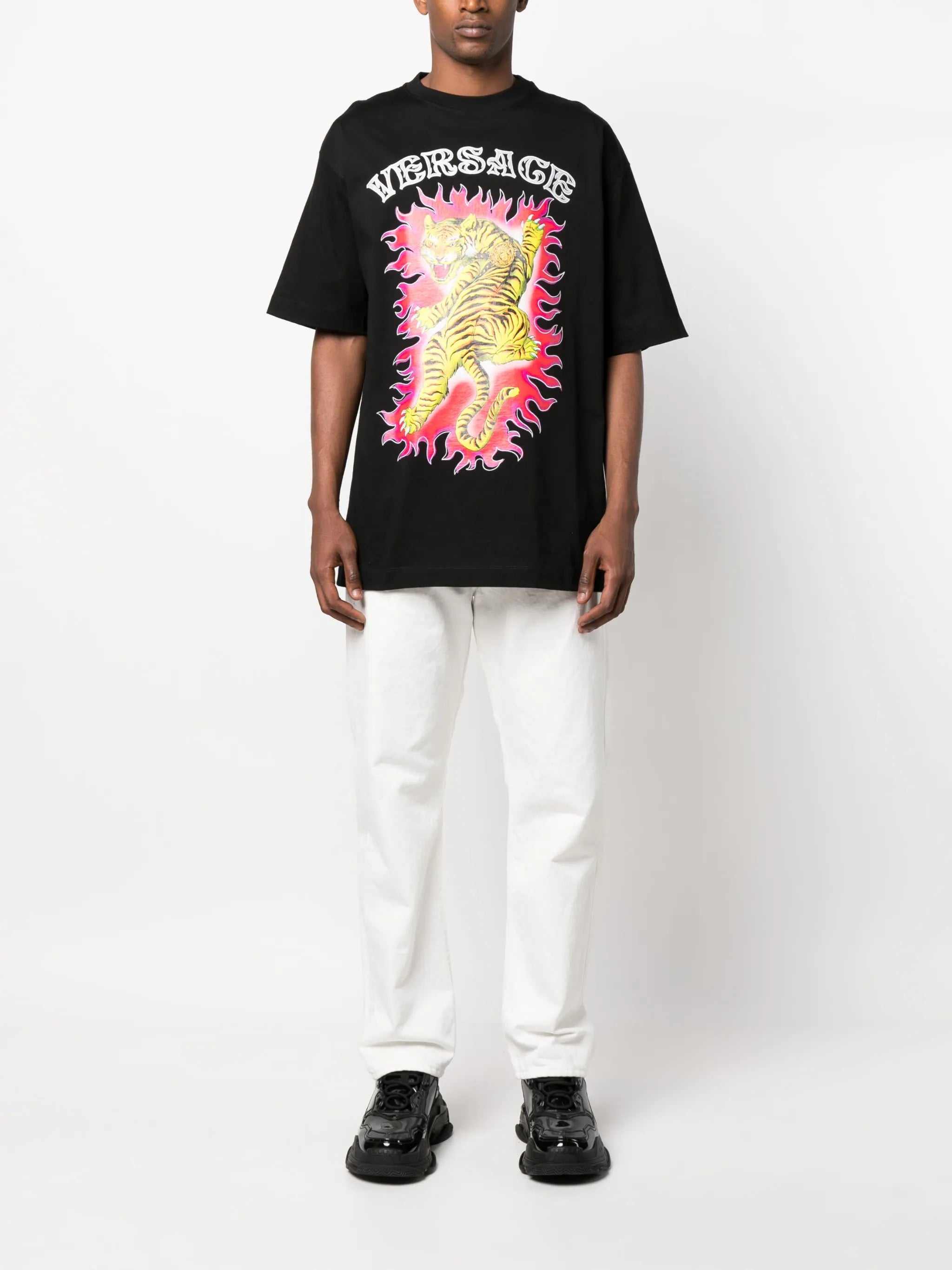 Roar-print cotton T-shirt
