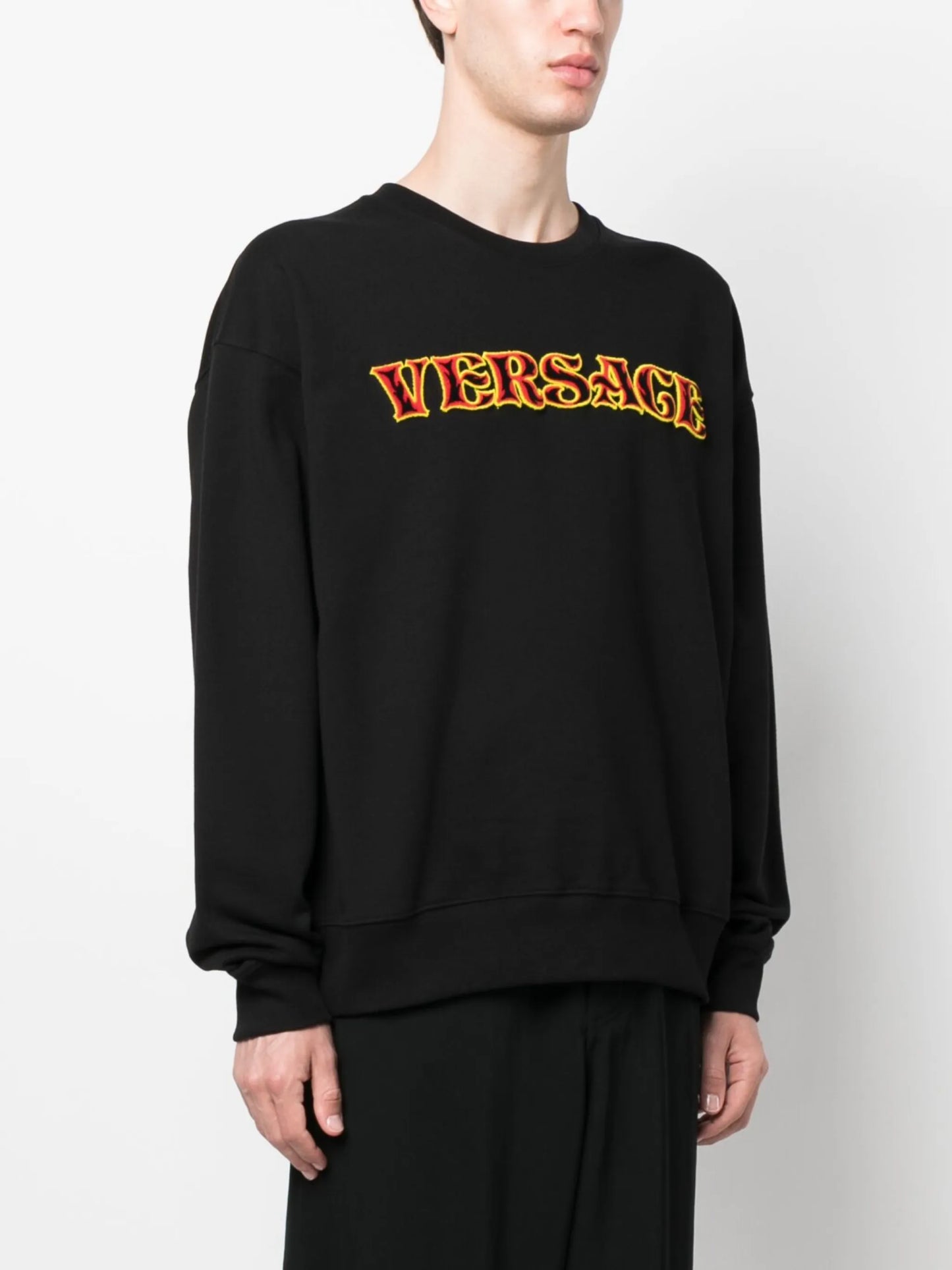 logo-embroidered cotton sweatshirt