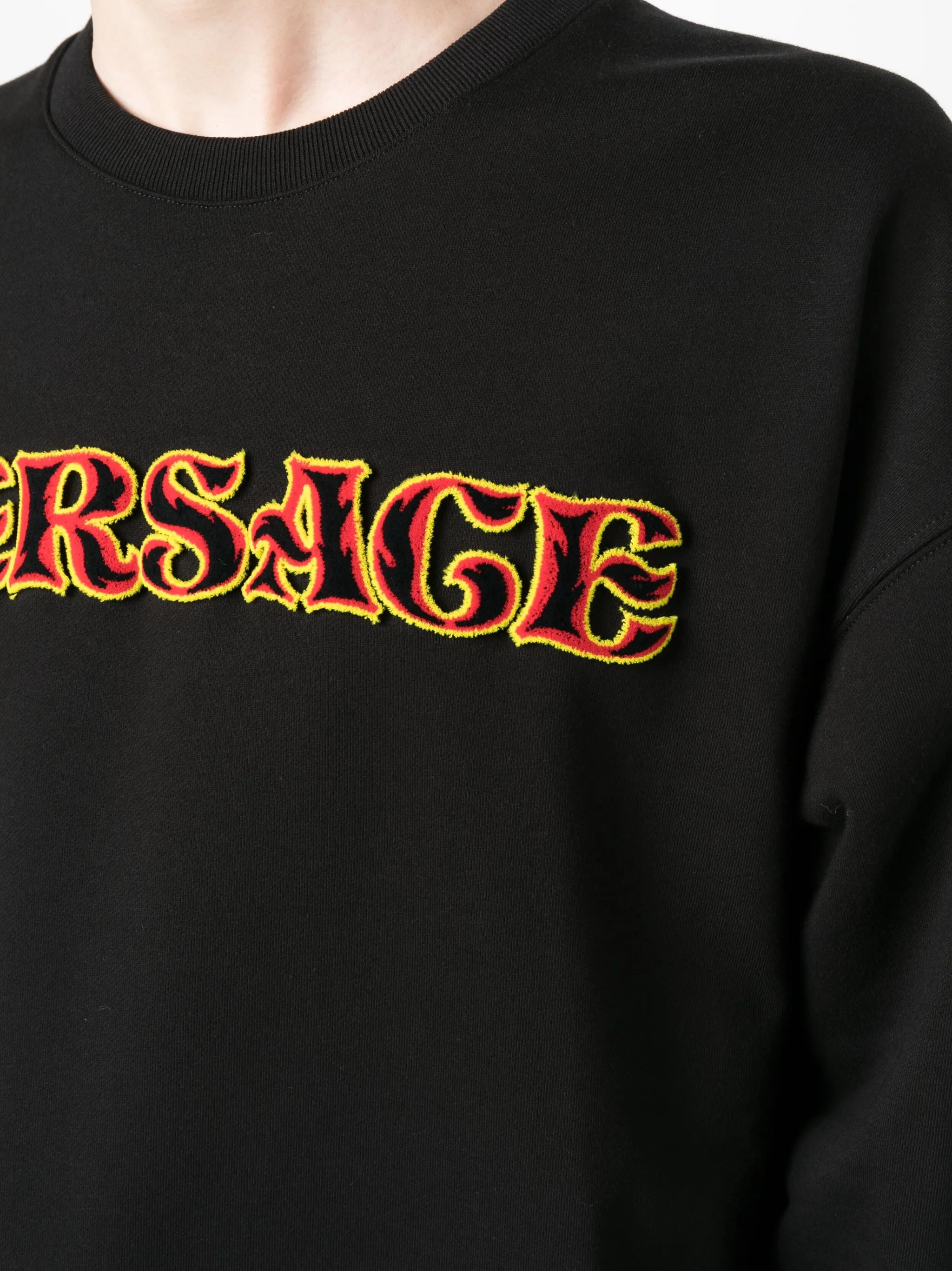 logo-embroidered cotton sweatshirt