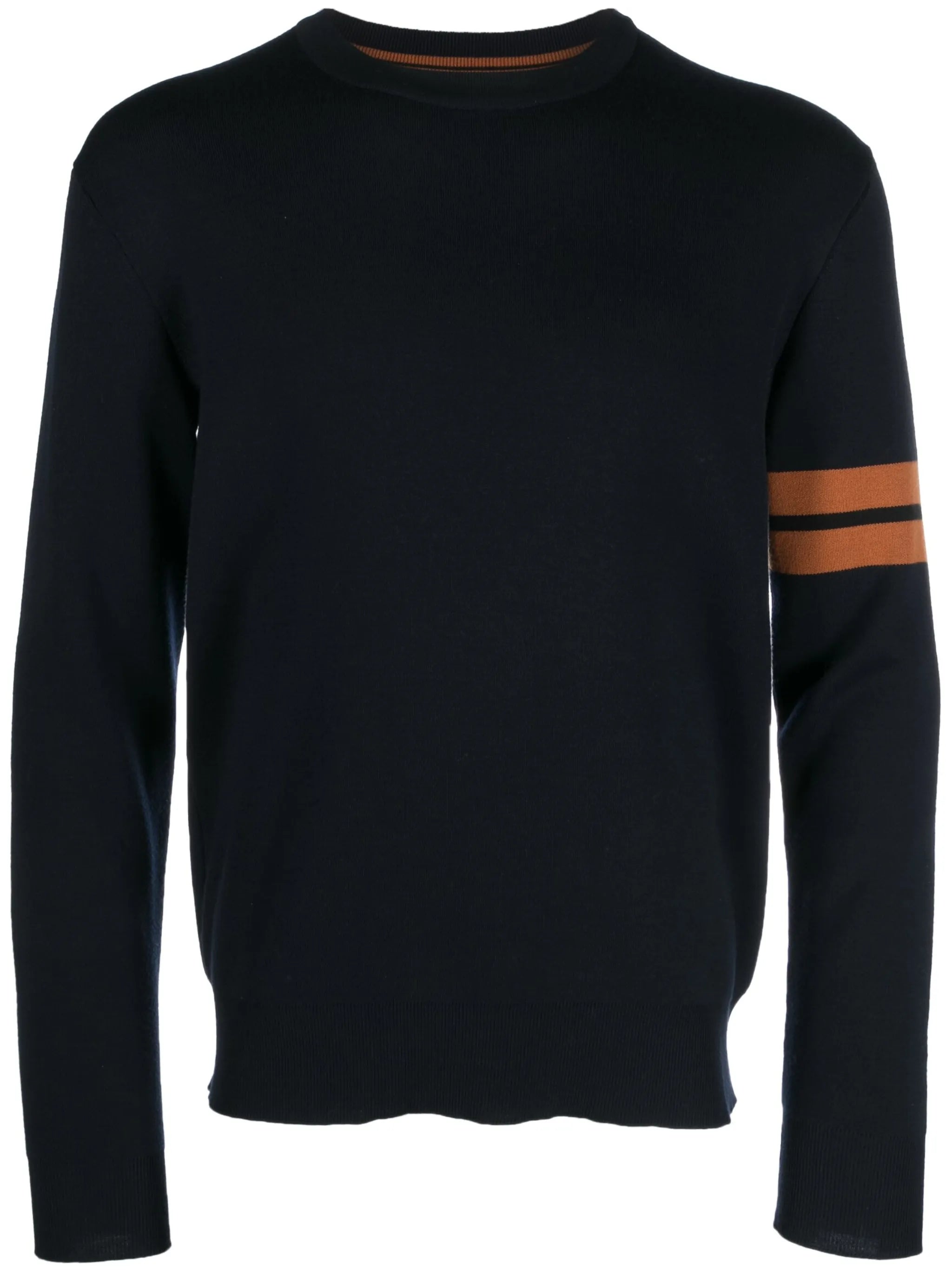 stripe-detail wool jumper