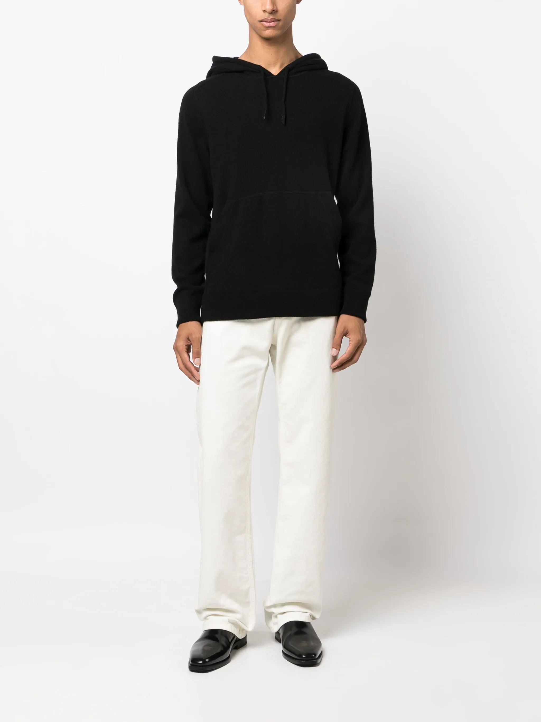 Oasi cashmere drawstring hoodie