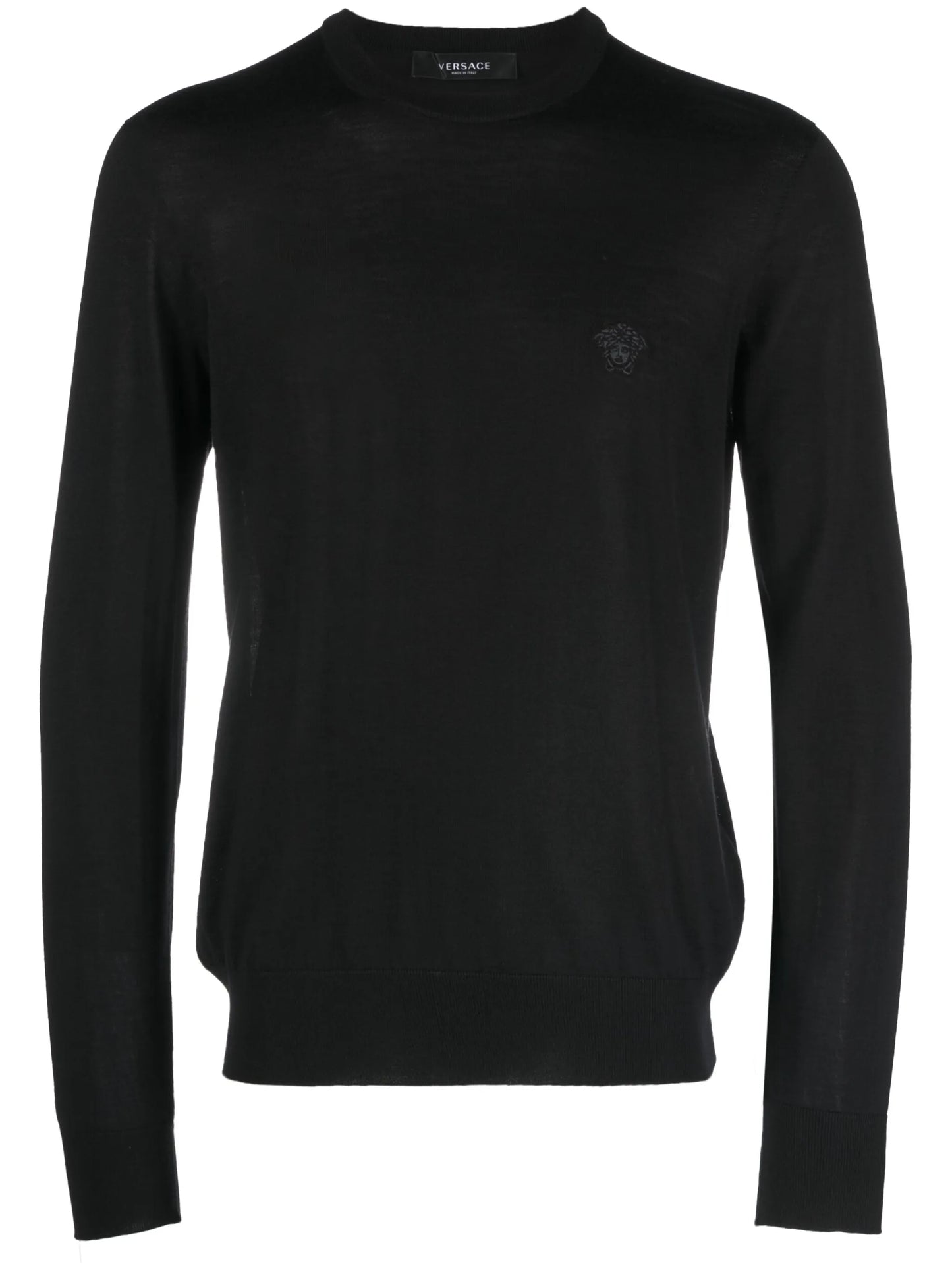 embroidered wool-blend jumper