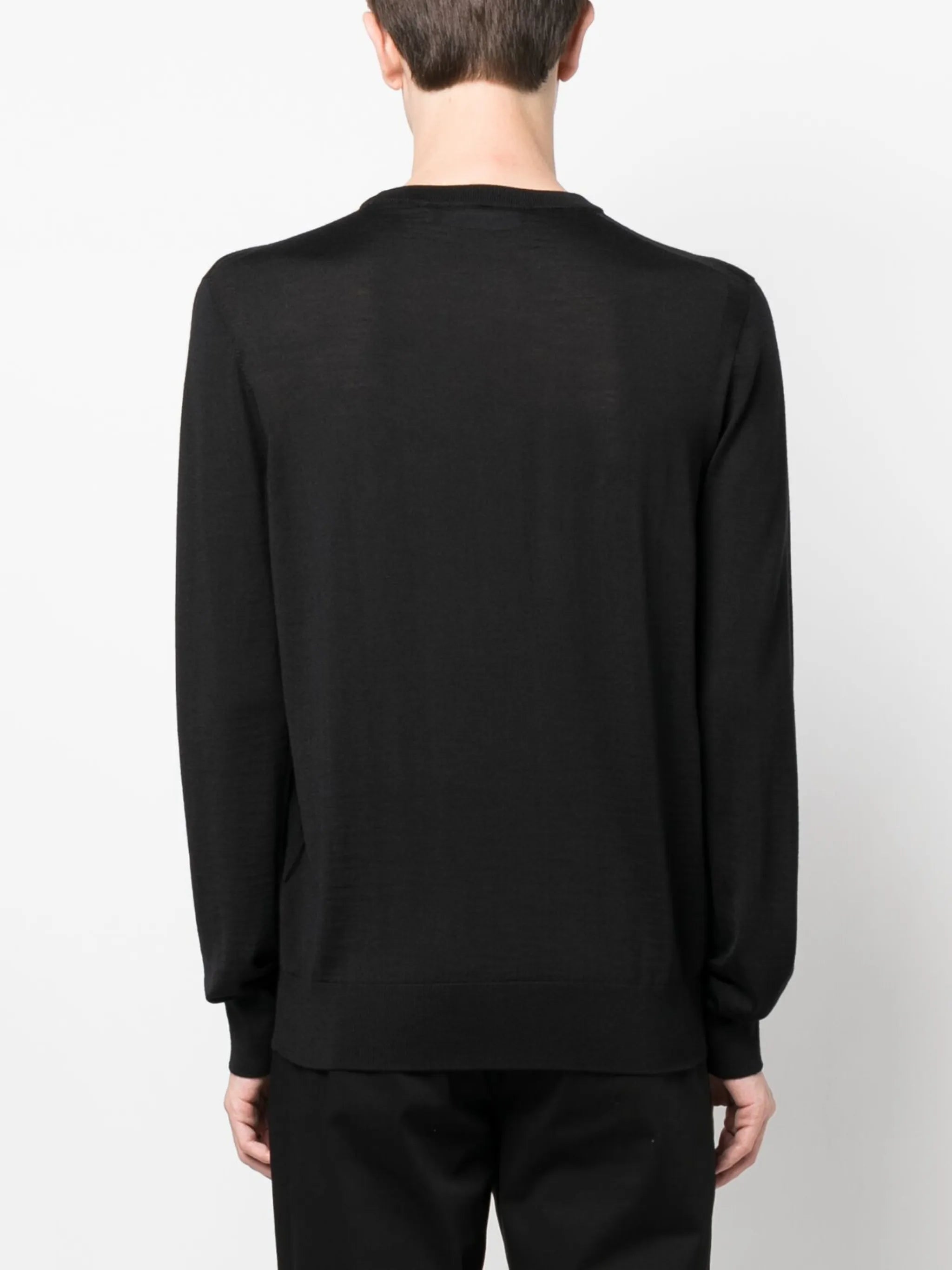 embroidered wool-blend jumper