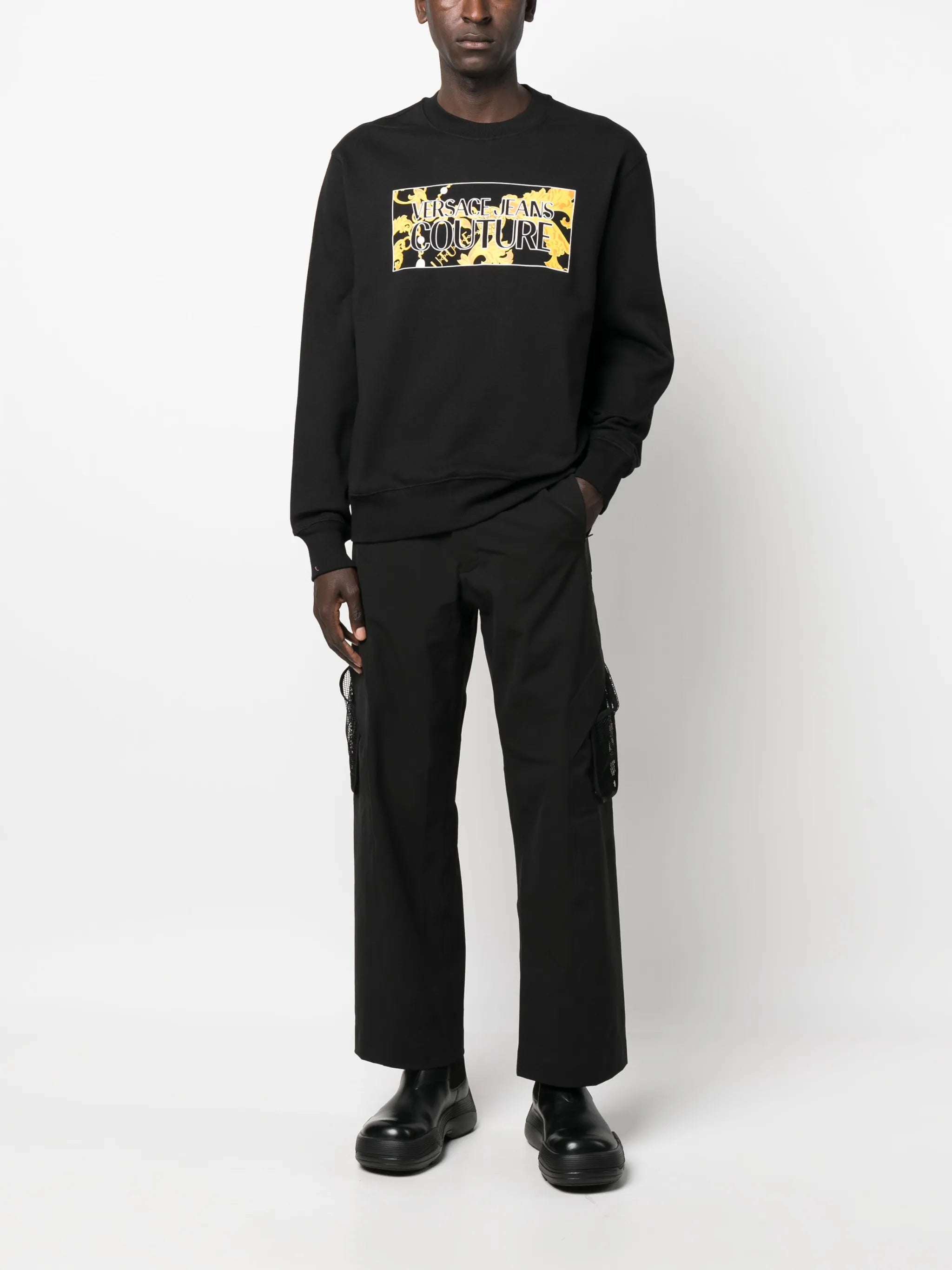 logo-print cotton sweatshirt