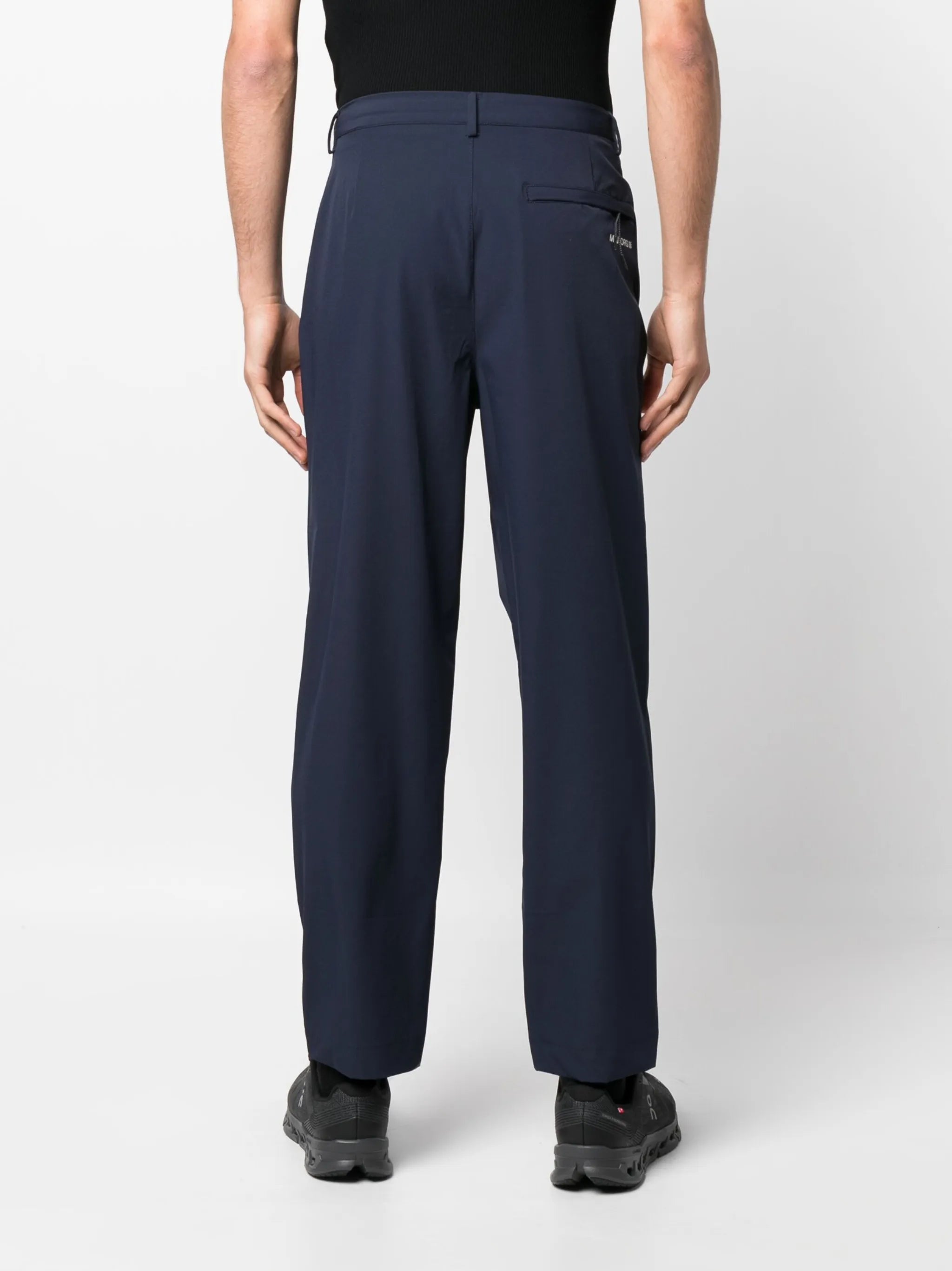 logo-print mid-rise pants