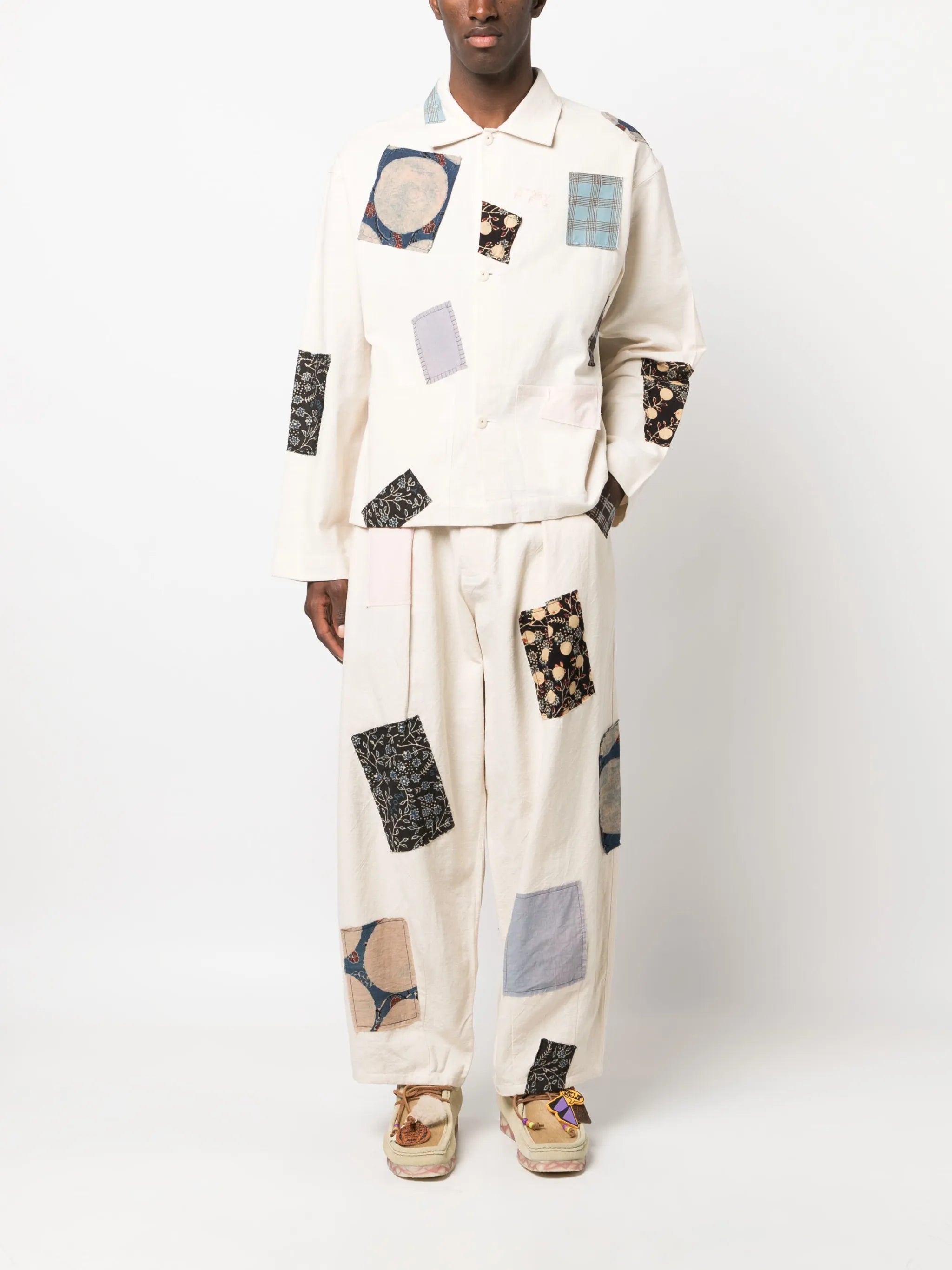 Lush organic-cotton trousers