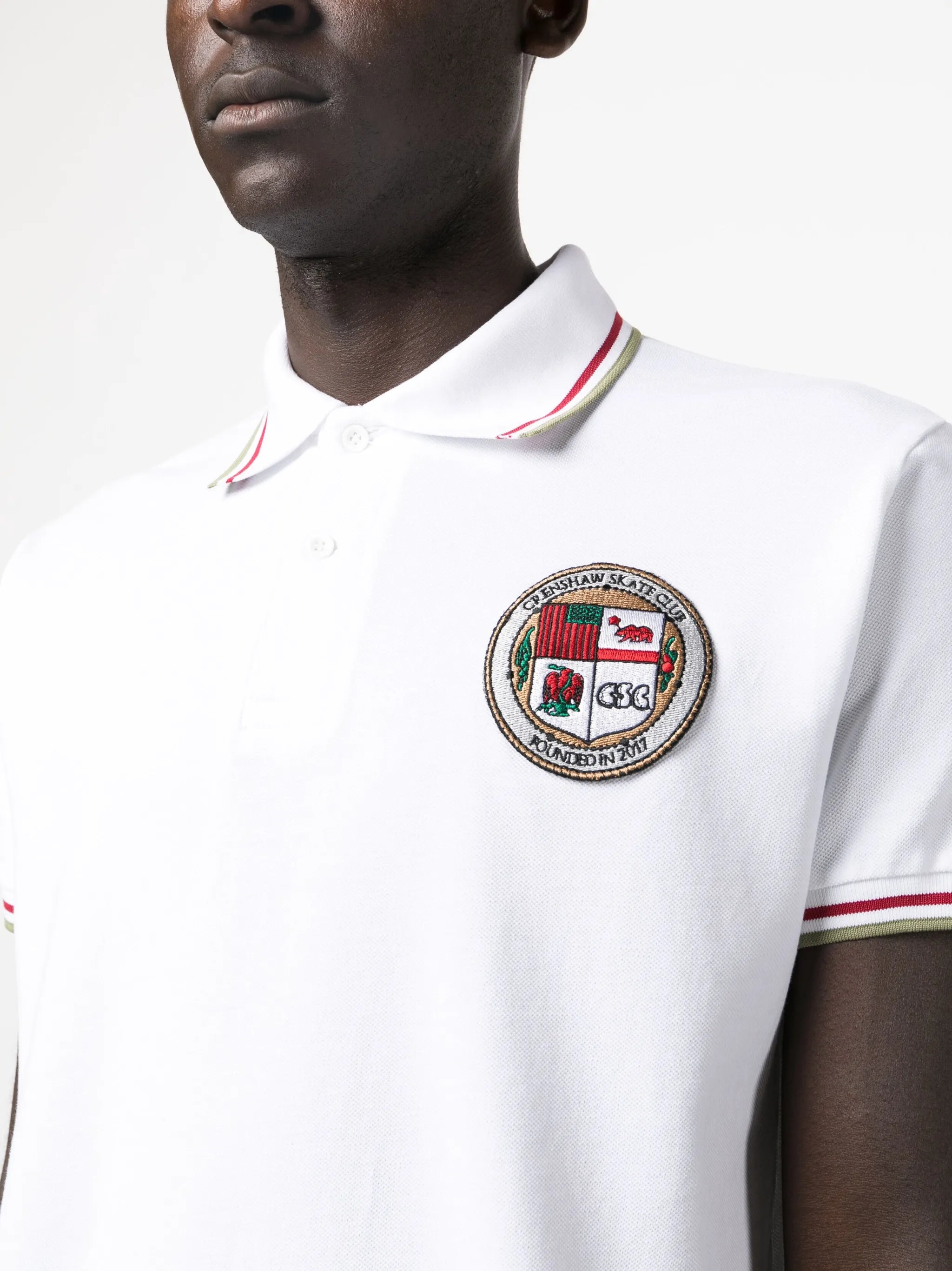 logo-patch cotton polo shirt