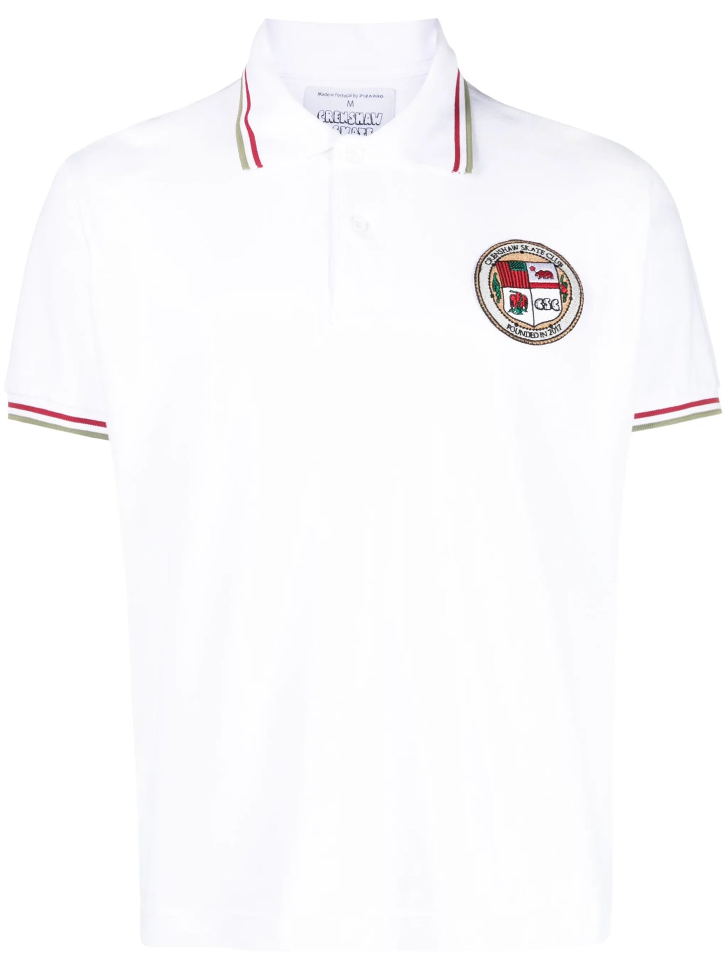 logo-patch cotton polo shirt