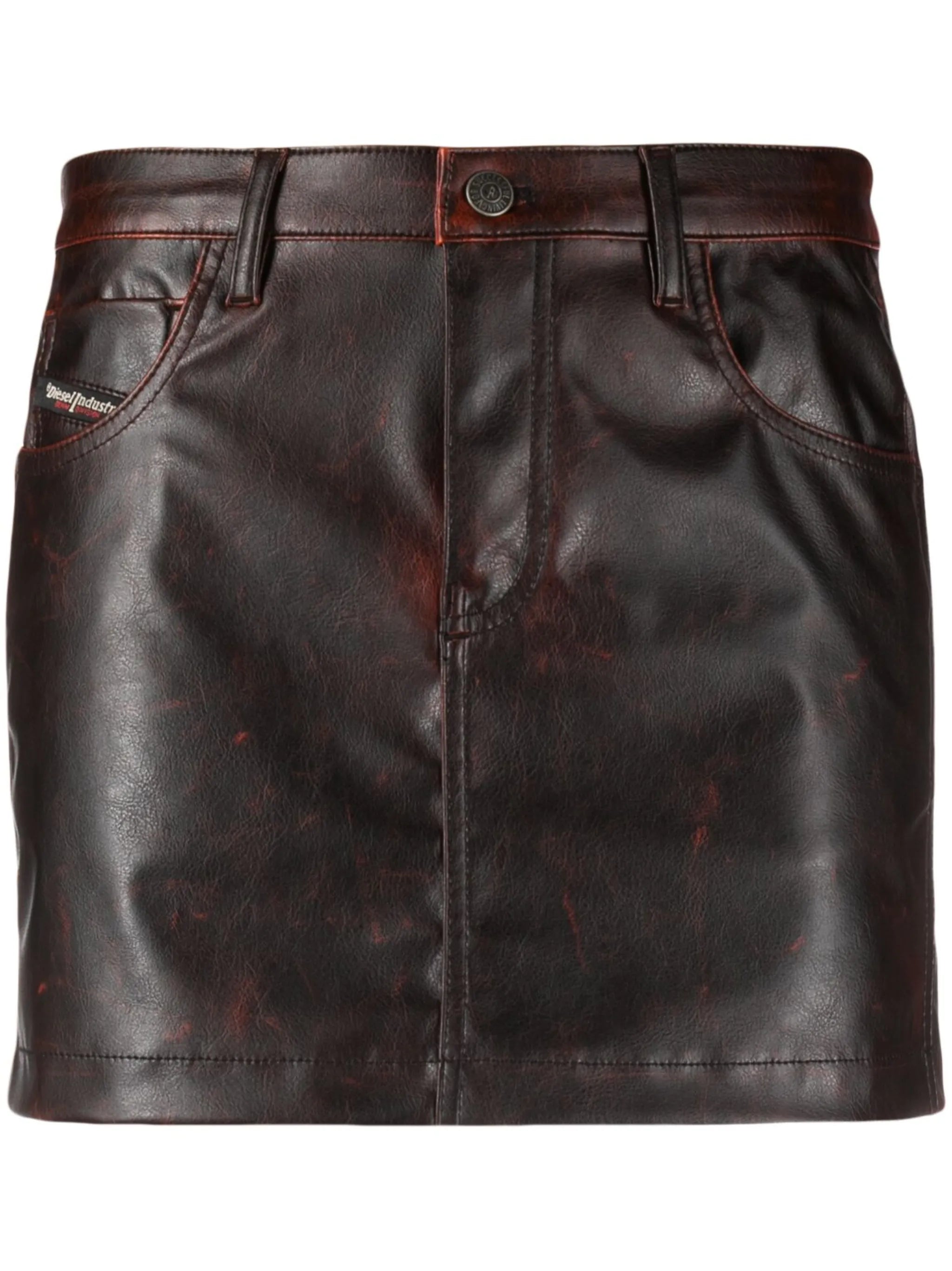 O-Kin faux-leather miniskirt
