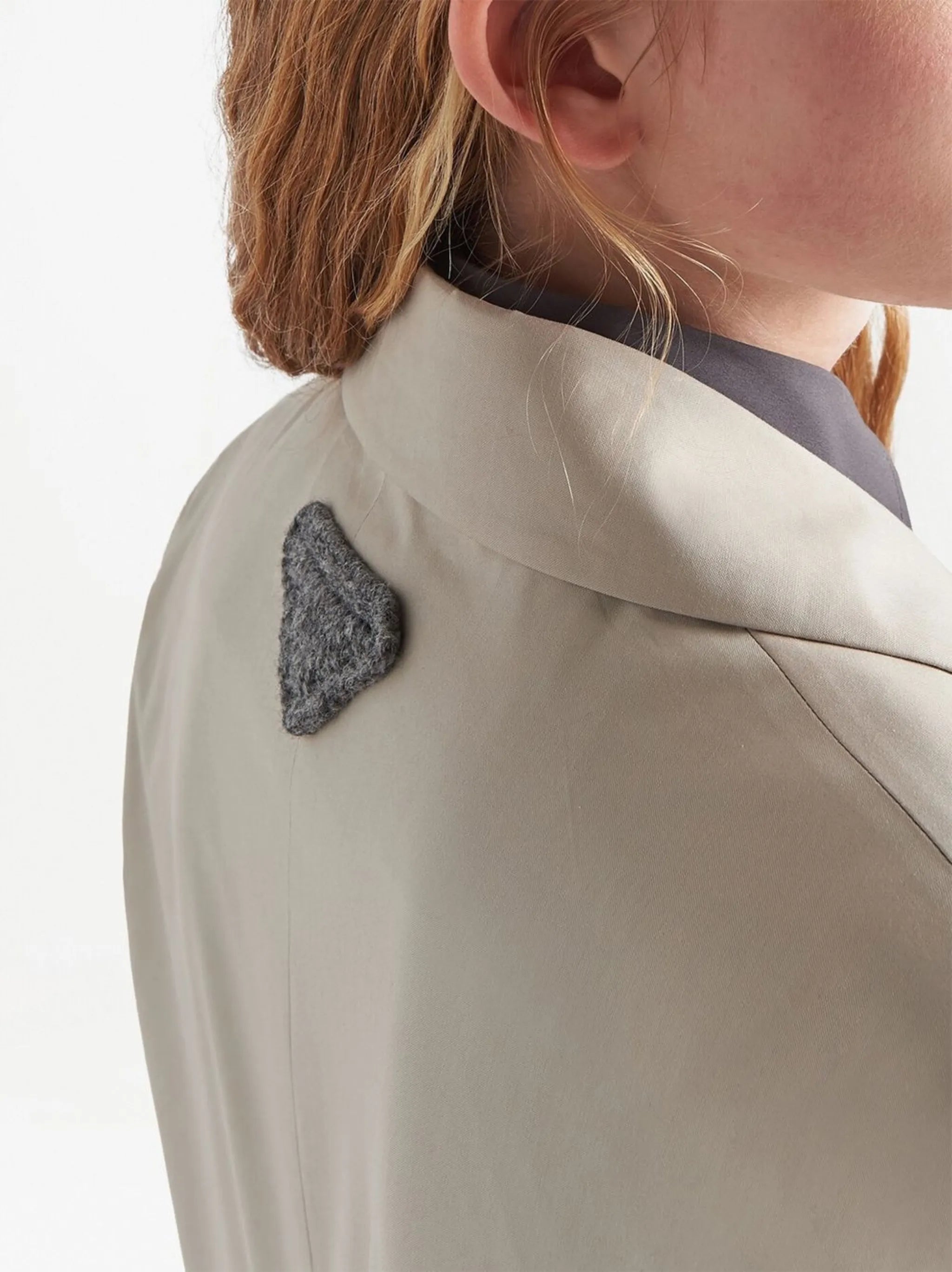 single-breasted cotton coat