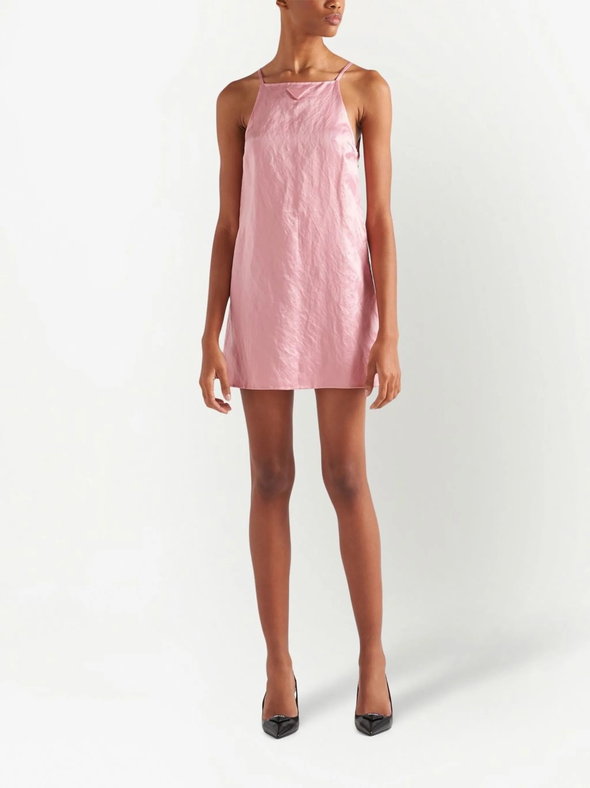 satin mini dress