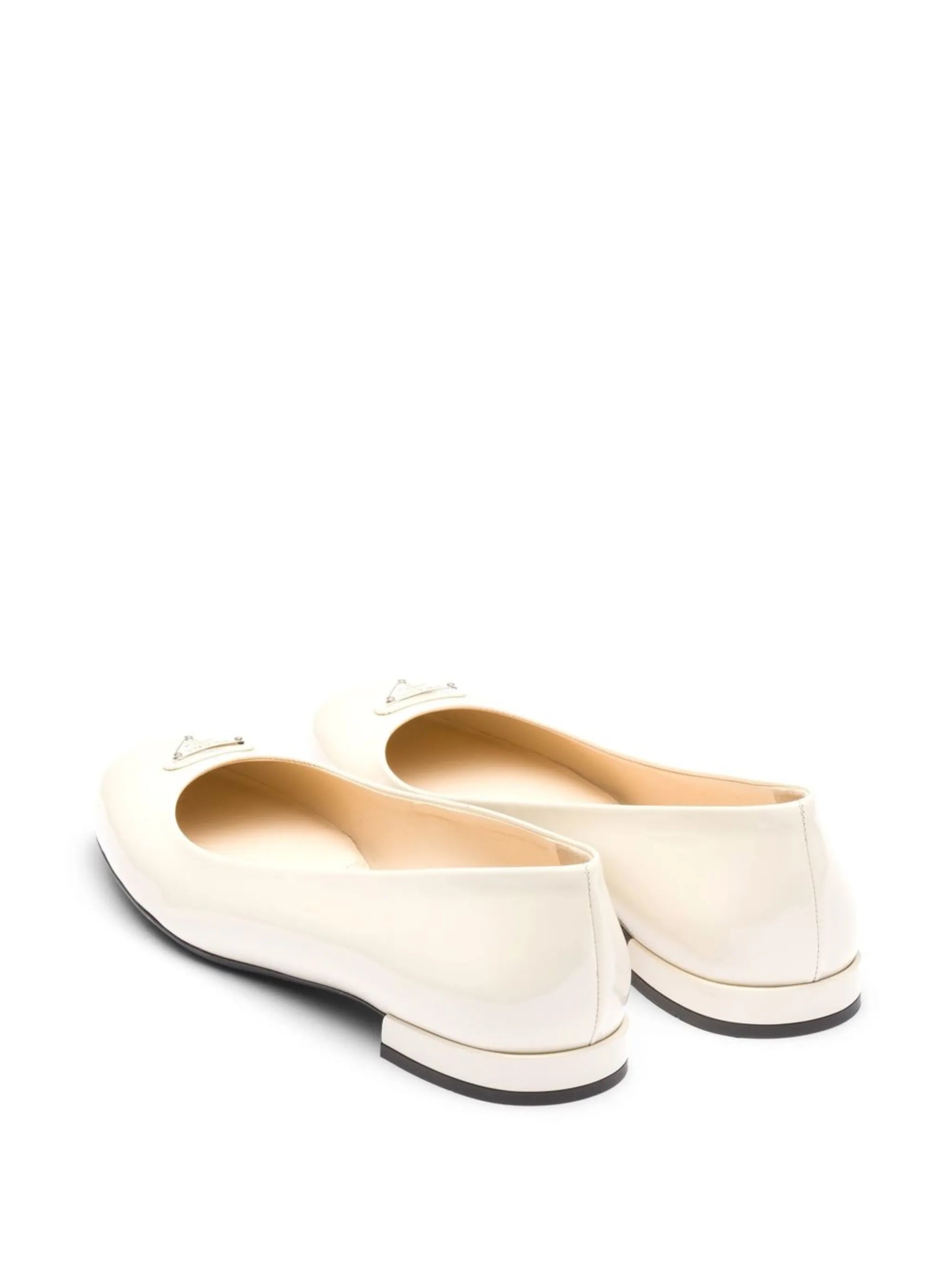 patent-leather ballerina flats