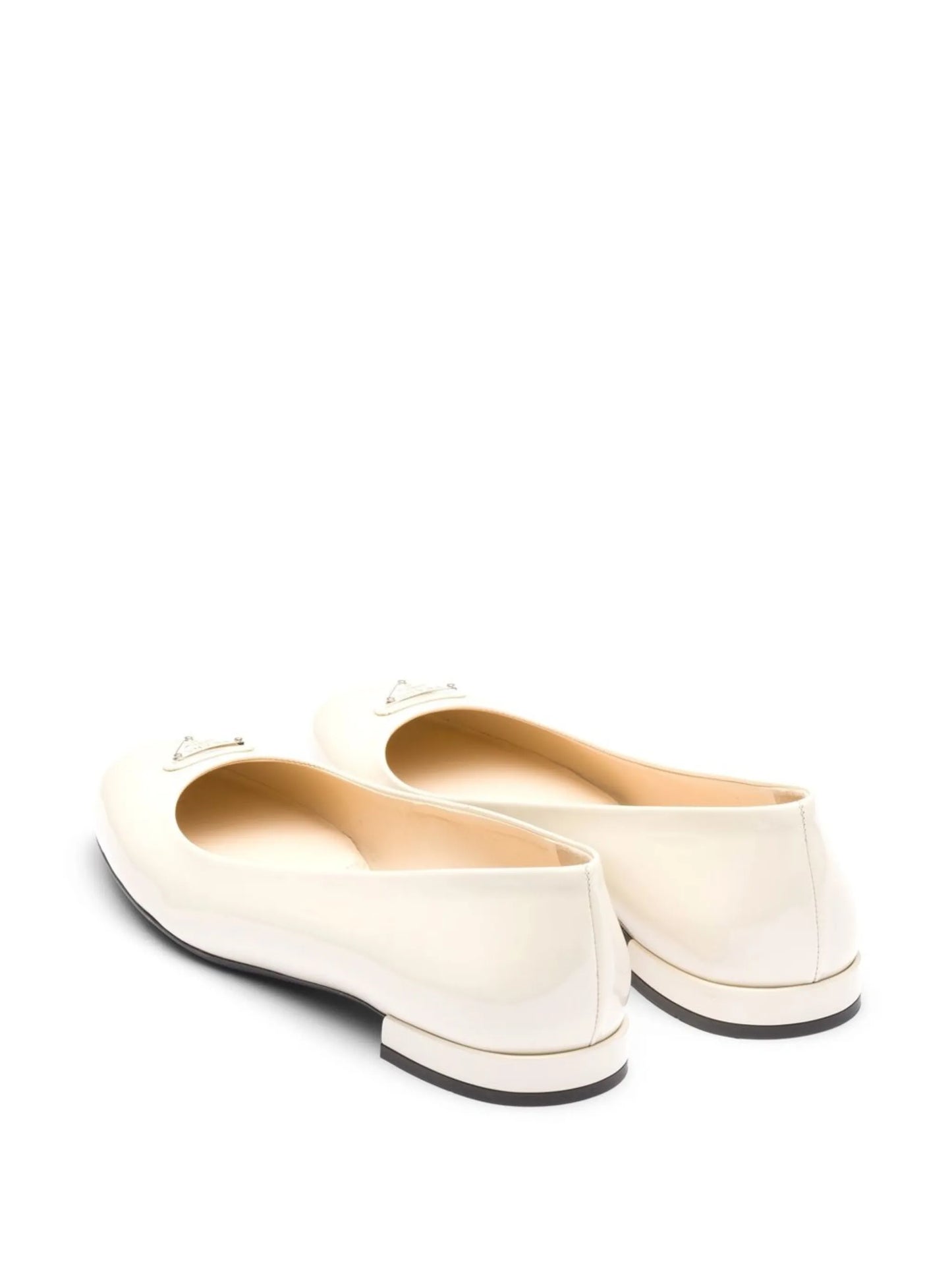 patent-leather ballerina flats